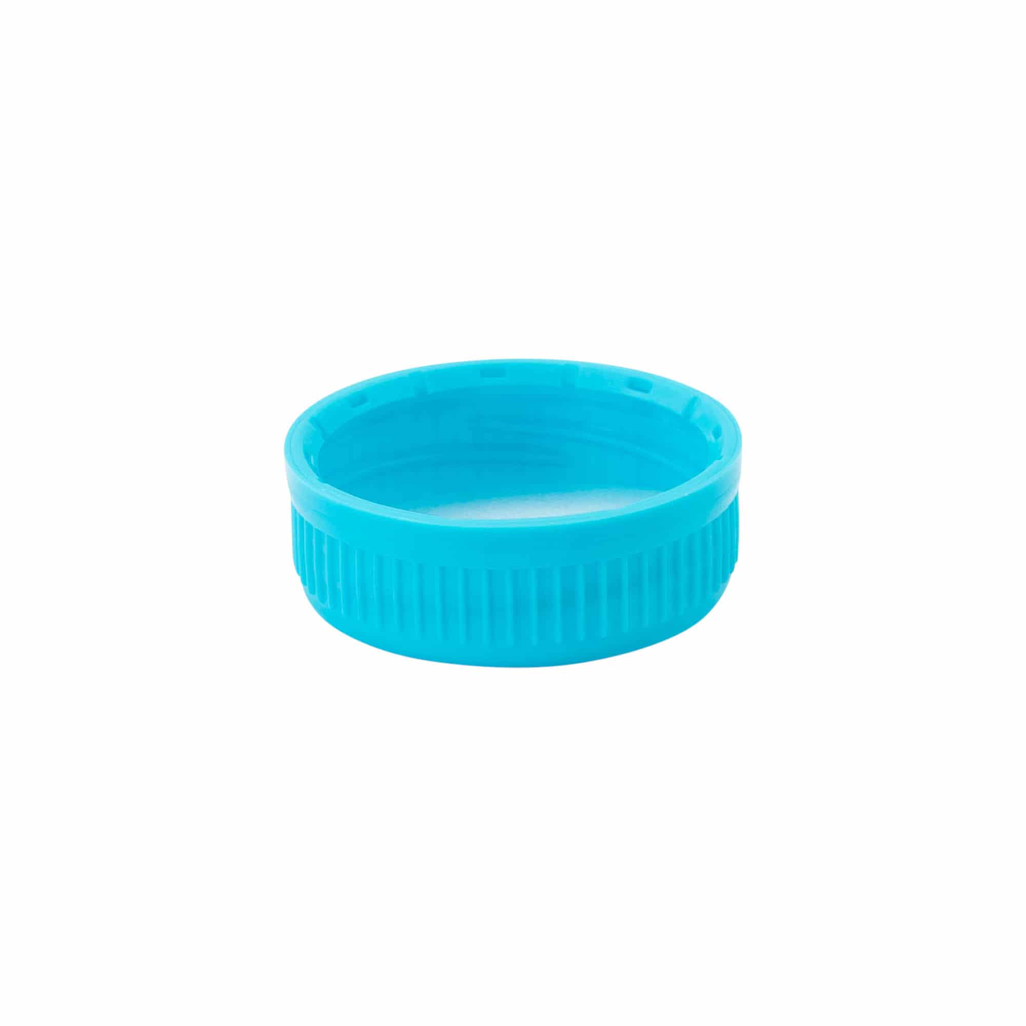 Tapa roscada 40 mm, plástico PE, azul claro