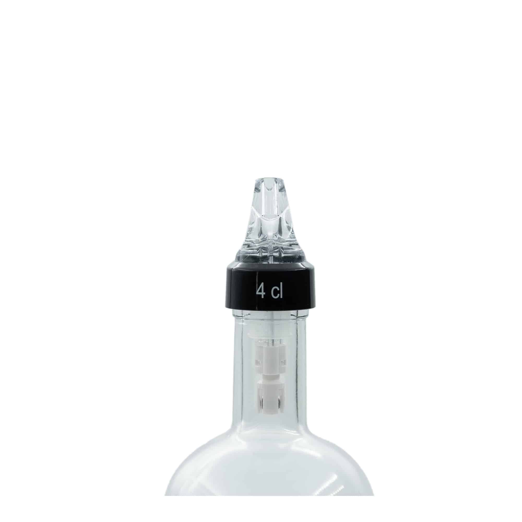 Vertedor dosificador 'Auto Pour' de 4 cl, plástico de PE, transparente