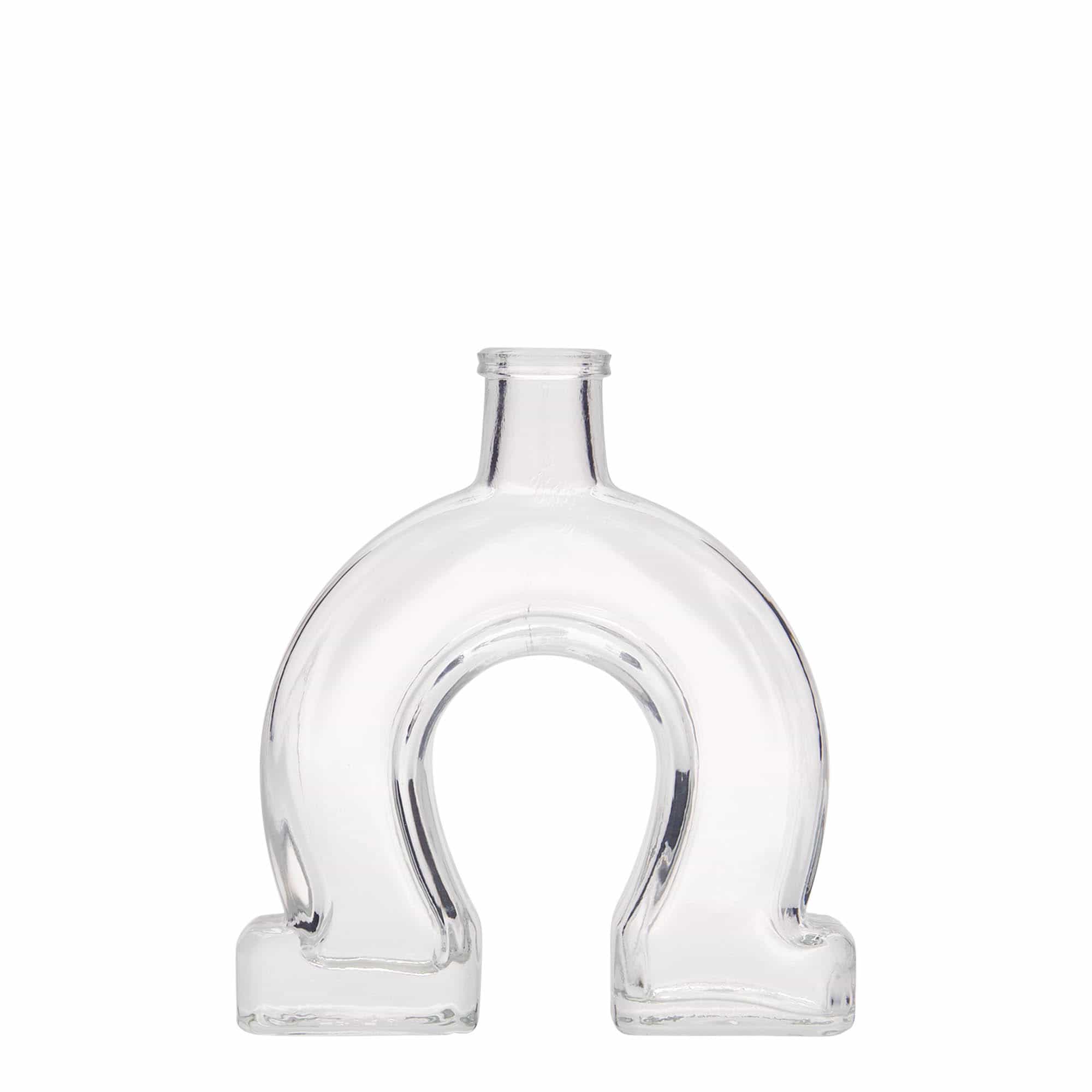 Botella de vidrio 'Herradura' de 100 ml, boca: corcho Botella de vidrio 'Herradura' de 100 ml, boca: corcho