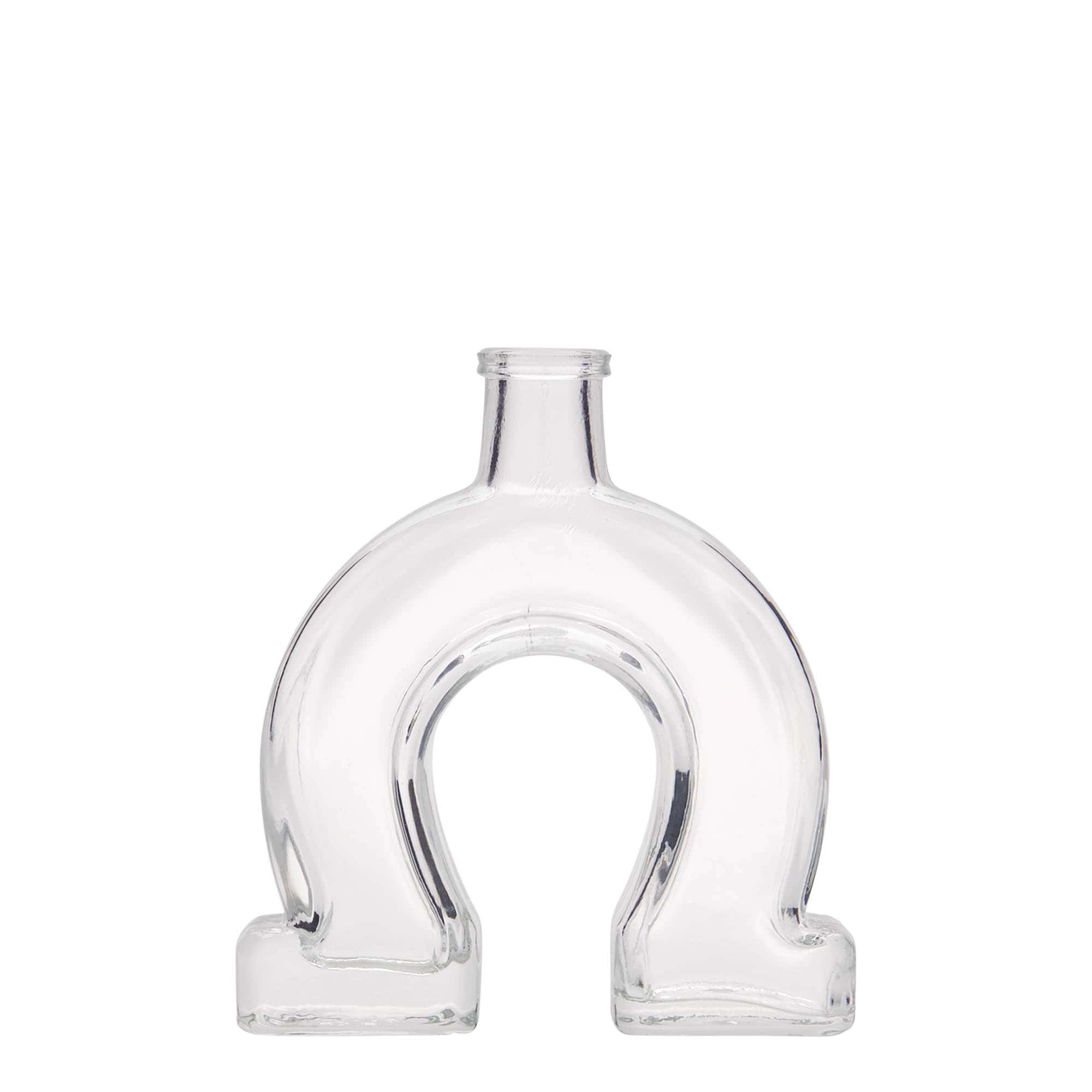 Botella de cristal de 100 ml 'Herradura', boca: corcho
