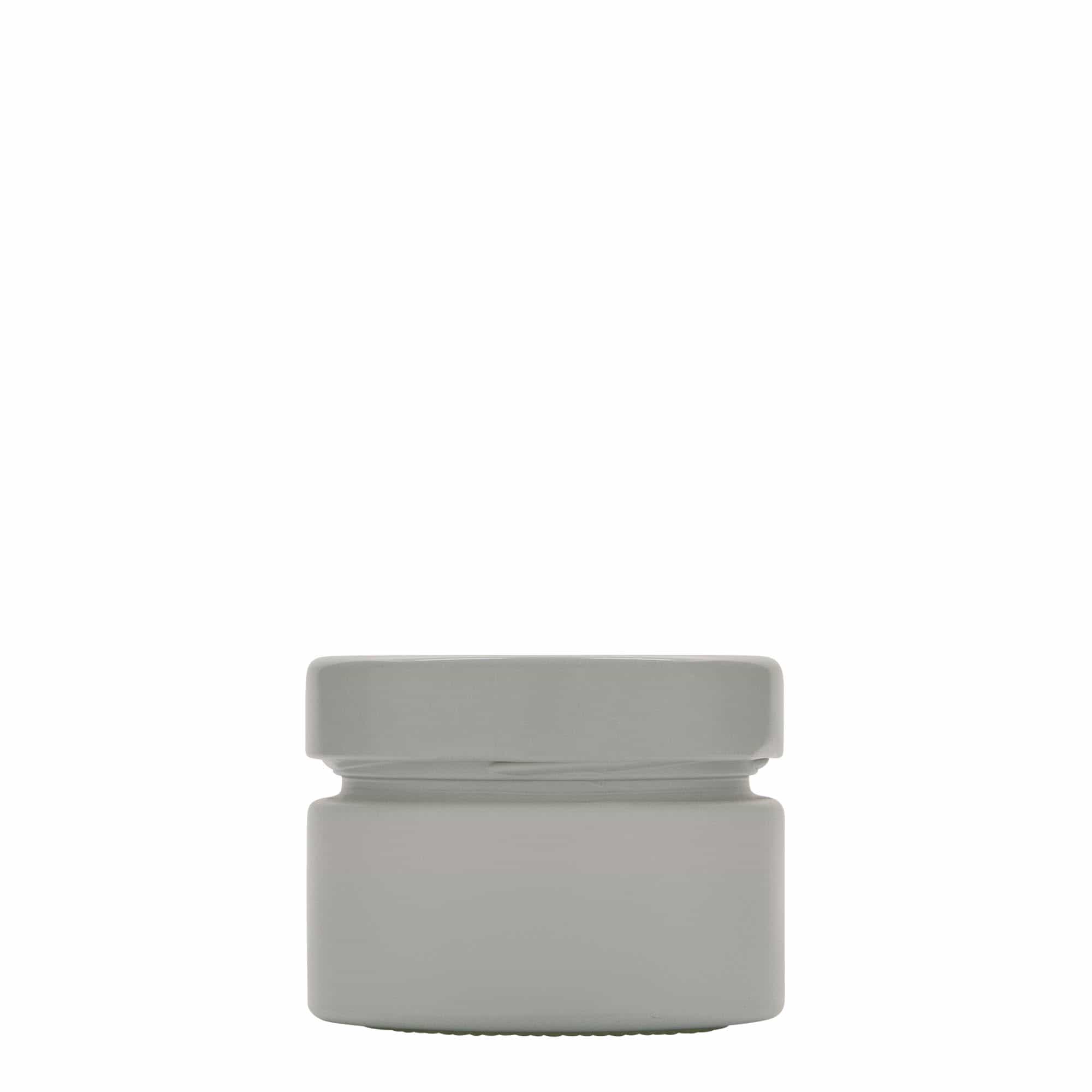 130 ml vaso redondo 'Aurora', blanco, boca: Deep-Twist-Off (DTO 66)