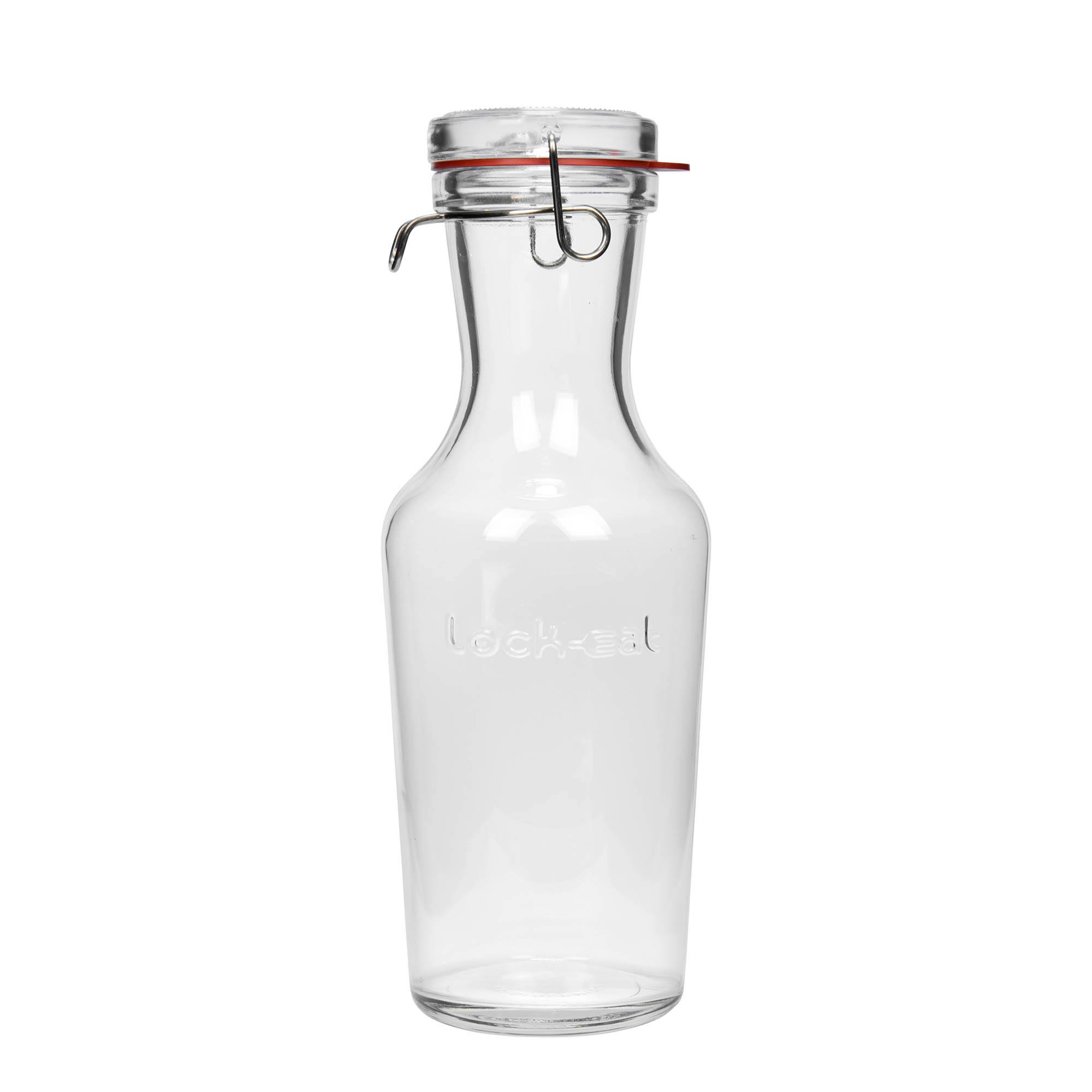 1.000 ml garrafa de vidrio «Lock-Eat», boca: cierre de alambre