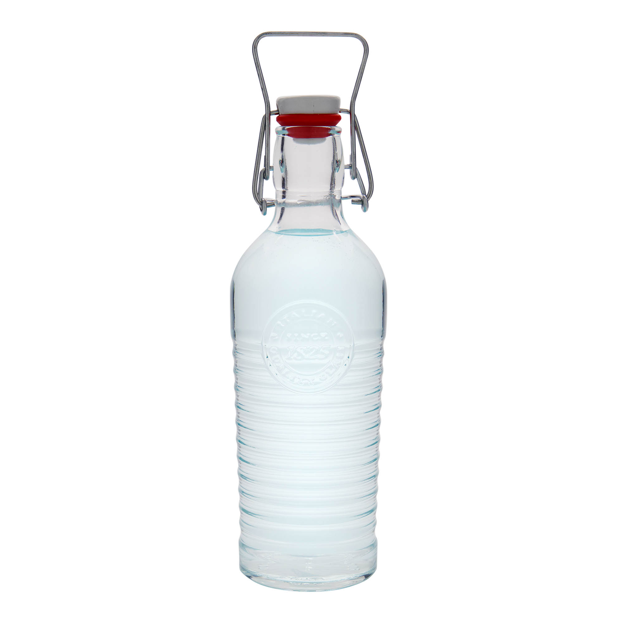 Botella de vidrio de 750 ml 'Officina 1825', boca: cierre de palanca