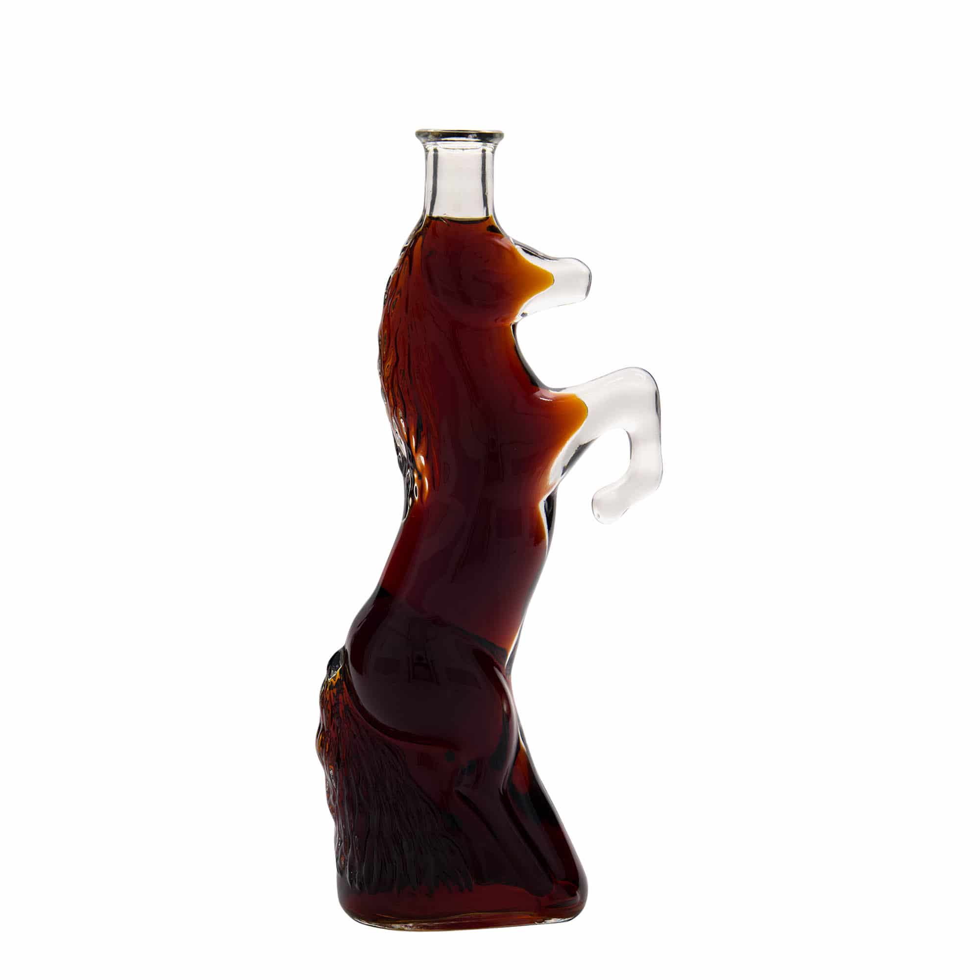 Botella de vidrio 'Wild Horse' de 350 ml, boca: corcho
