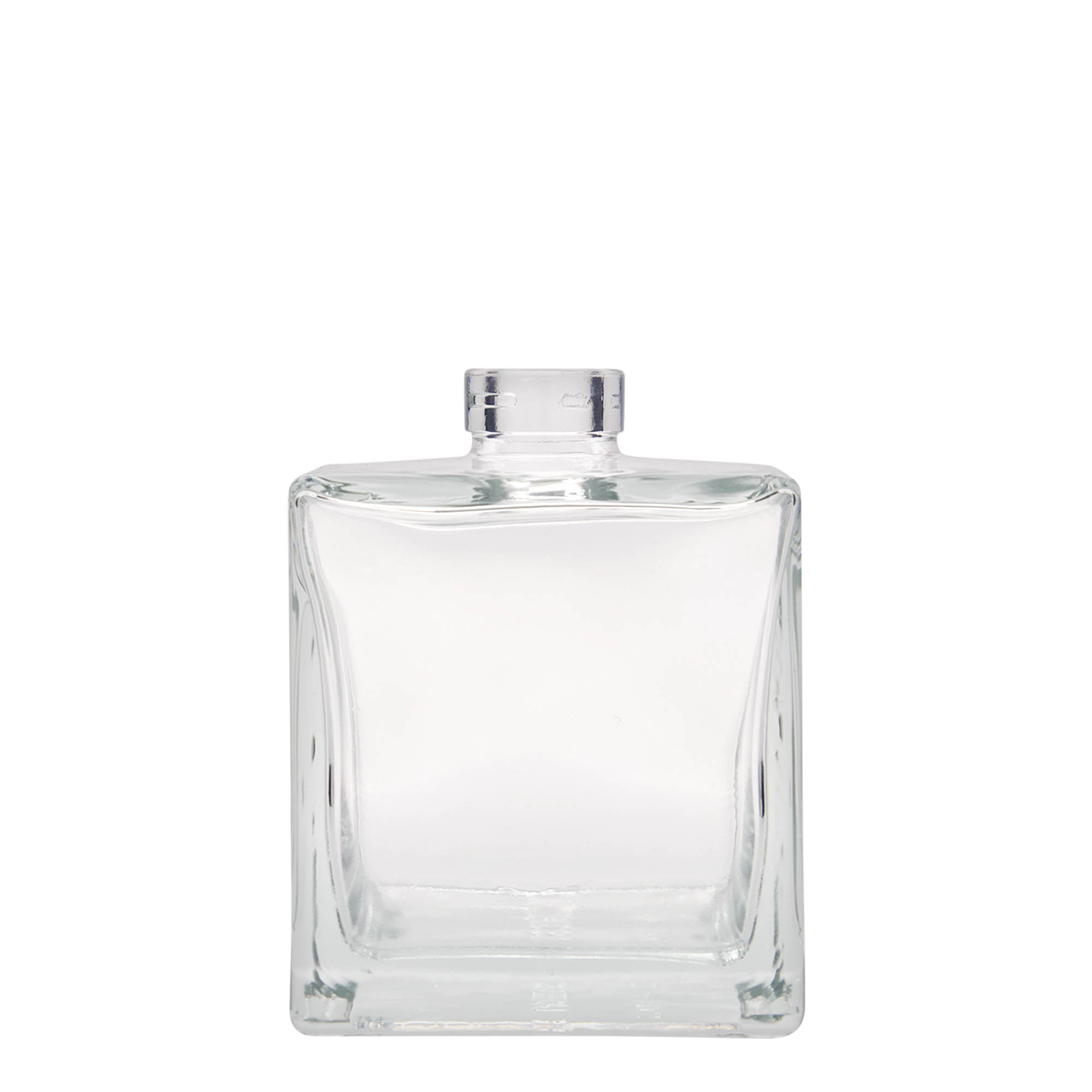 Botella de vidrio de 500 ml «Cube», cuadrada, boca: corcho