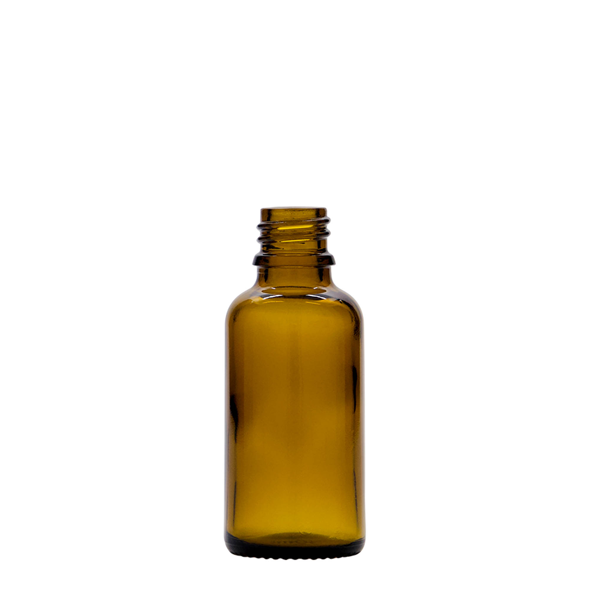 Frasco cuentagotas de 30 ml para medicina, vidrio, marrón, boca: DIN 18