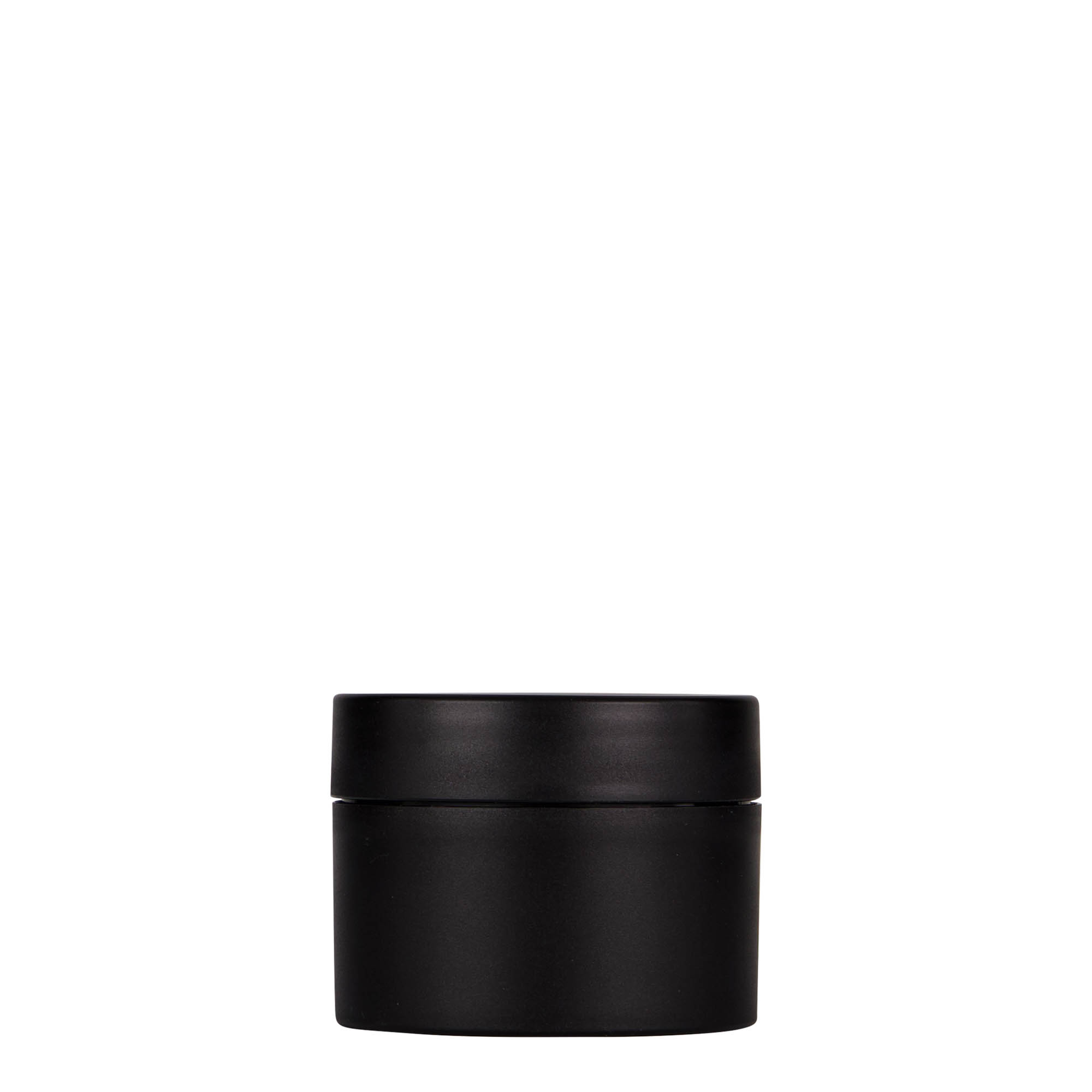 50 ml bote de plástico 'Antonella', PP, negro, boca: cierre de rosca