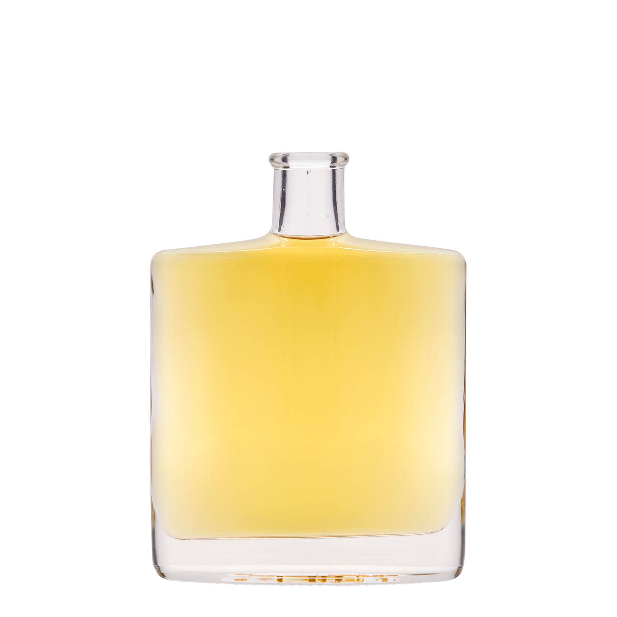 Botella de vidrio de 350 ml 'Zorbas', ovalada, boca: corcho