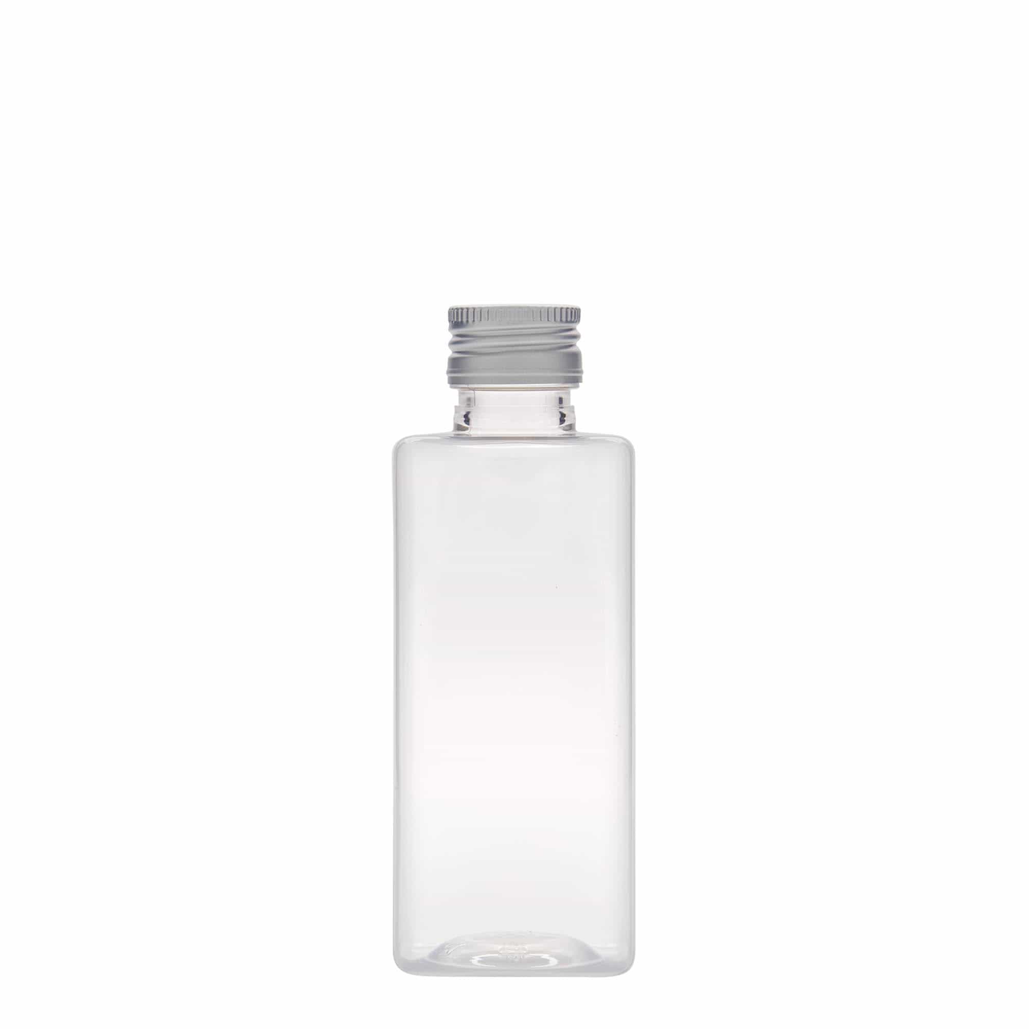 Botella PET de 250 ml 'Karl', cuadrada, plástico, boca: PP 28