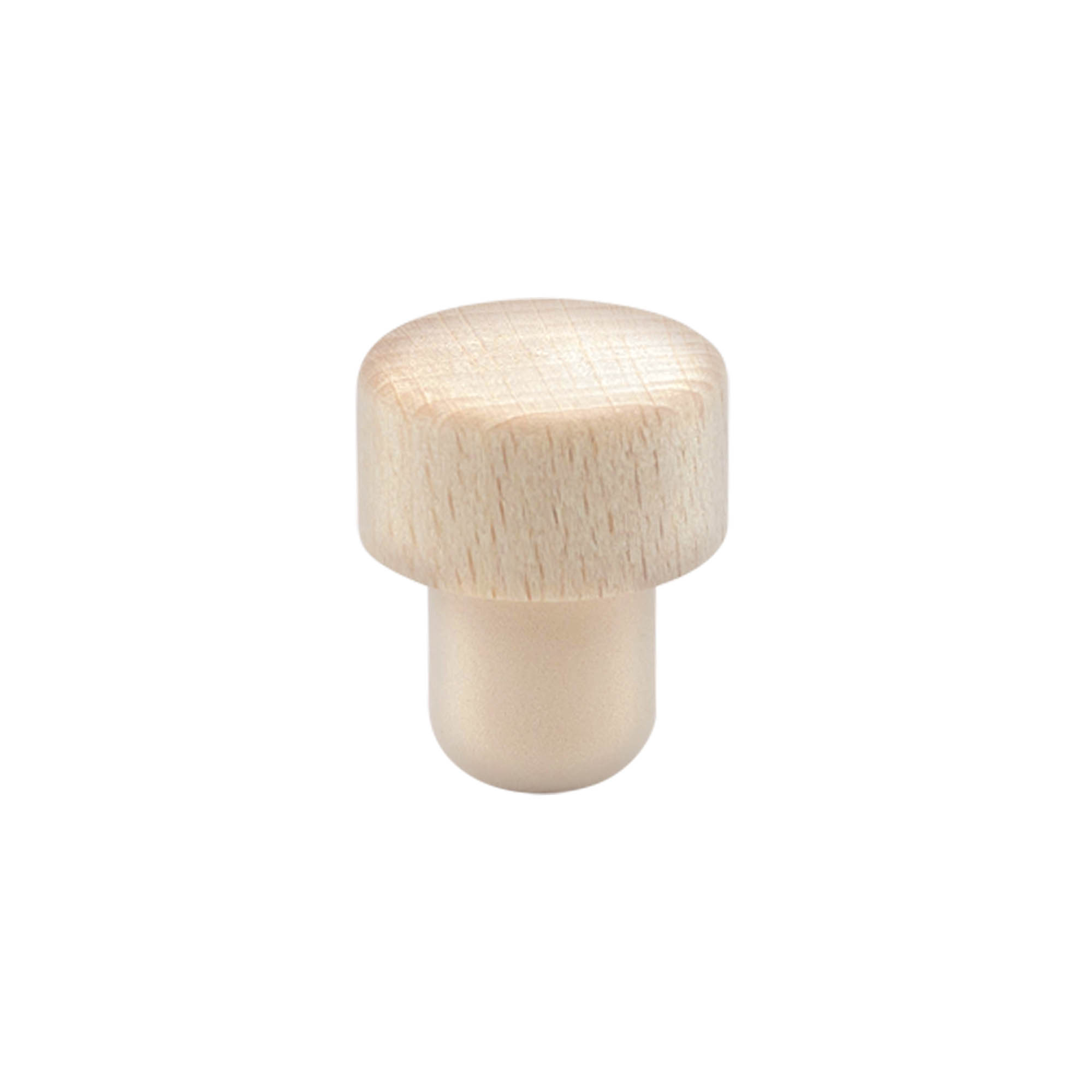 Tapones de corcho con asa de 18 mm, madera/plástico, para boca: corcho