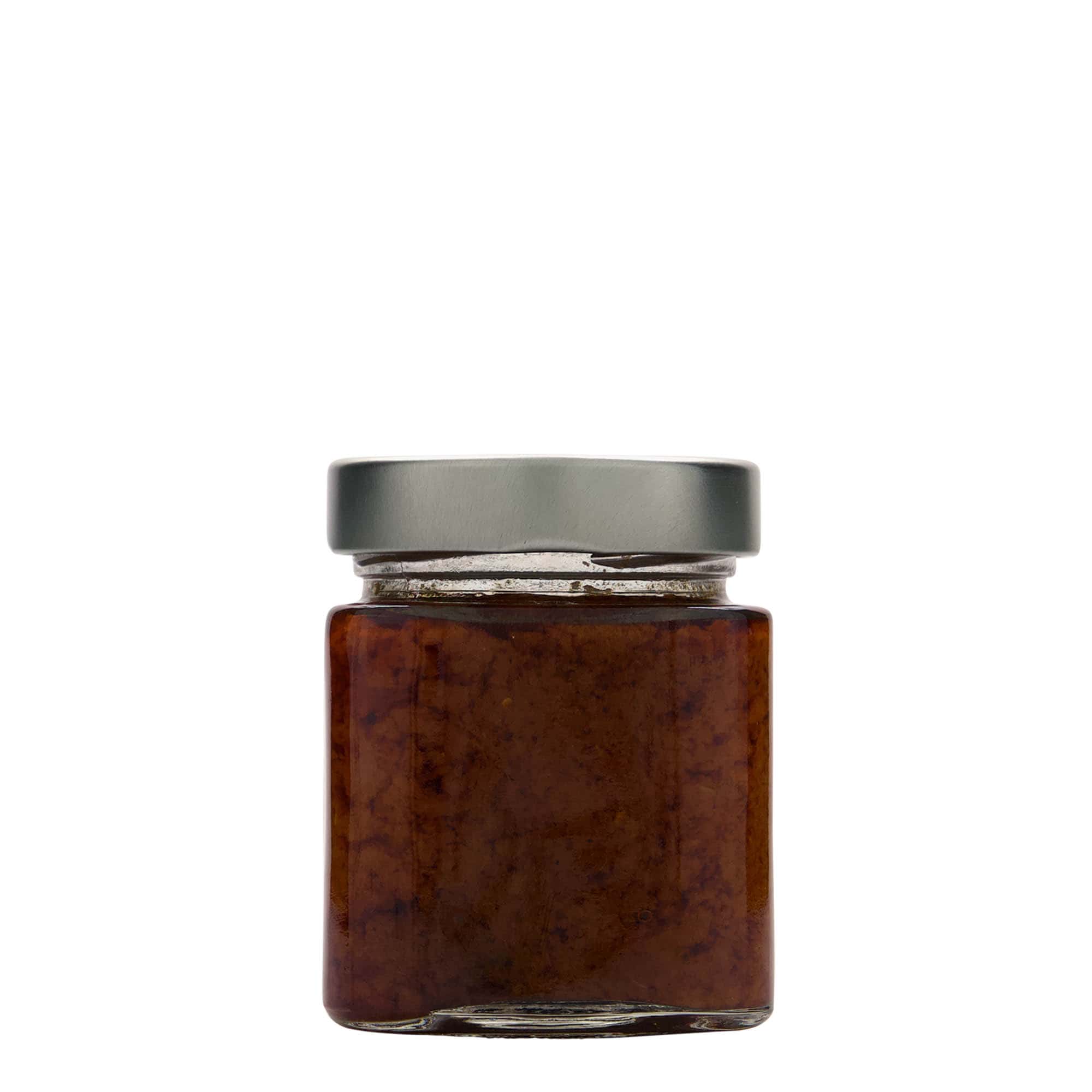 212 ml tarro cuadrado 'Ikarus', boca: Deep-Twist-Off (DTO 63)