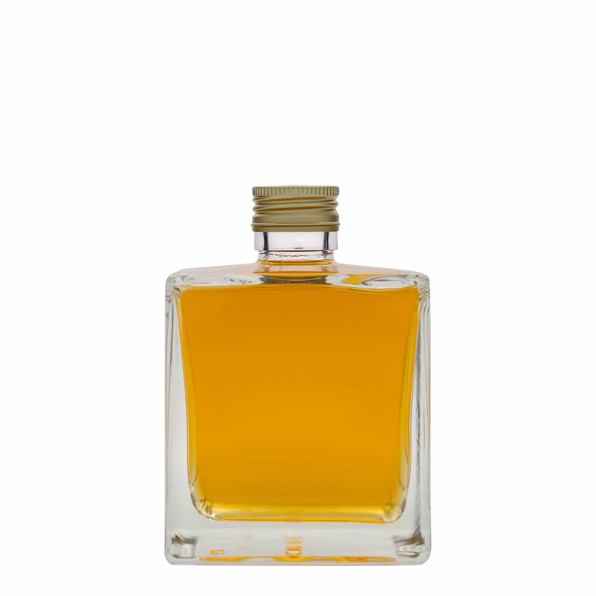 Botella de vidrio 'Cube' de 500 ml, cuadrada, boca: PP 31,5