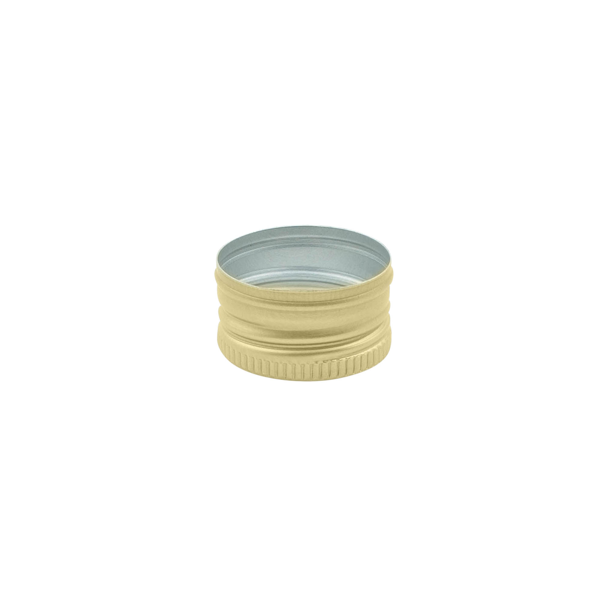 Tapa de rosca, metal, dorado, para boca: PP 24 Tapa de rosca, metal, dorado, para boca: PP 24