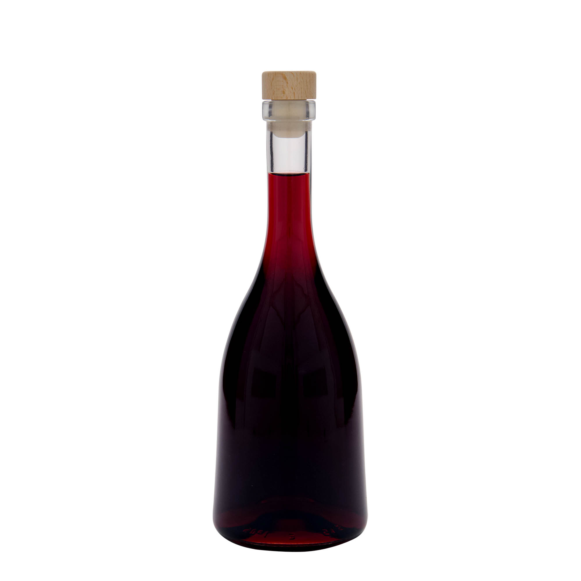 Botella de vidrio de 500 ml 'Rustica speciale speciale', boca: corcho