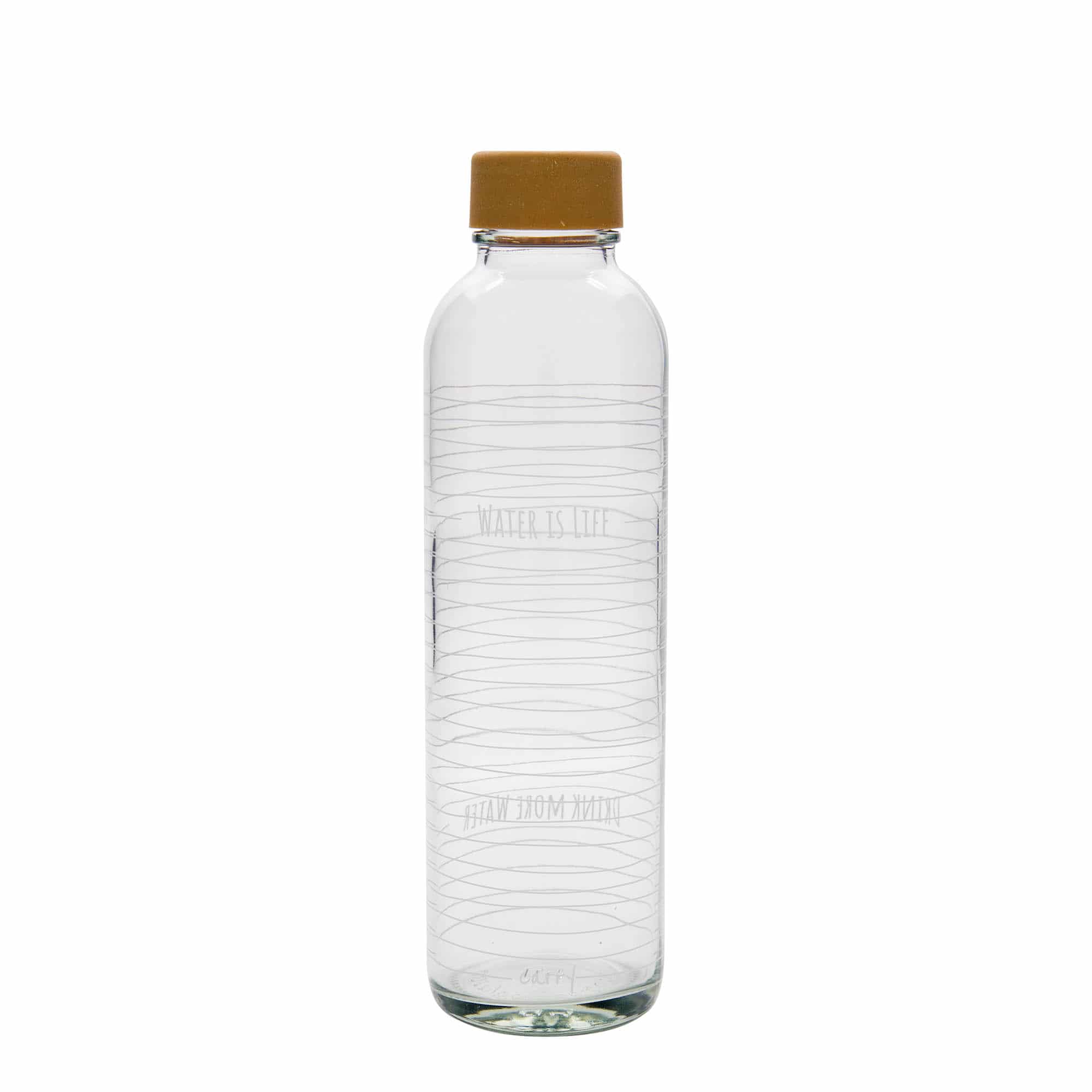 Botella de agua 'CARRY Bottle' de 700 ml, motivo: Water is Life, boca: tapón de rosca