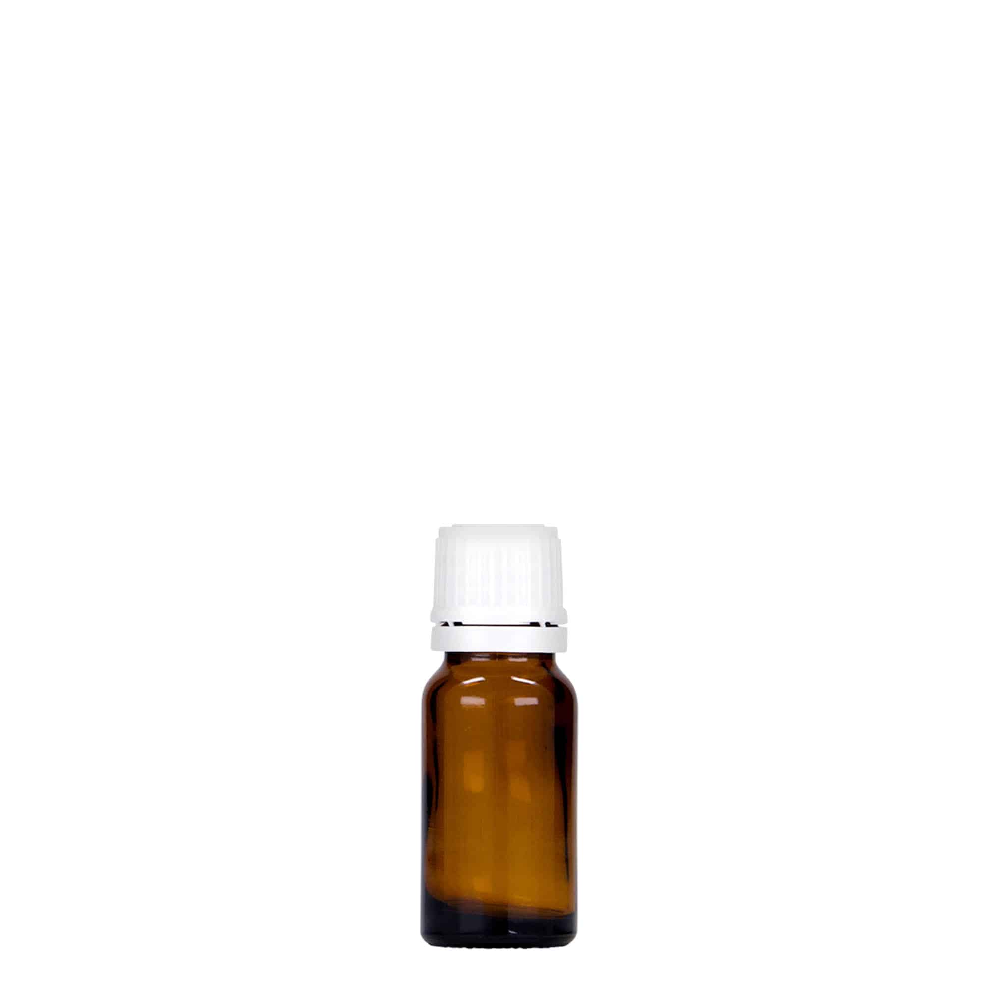 Frasco de medicamentos de 10 ml, vidrio, marrón, boca: DIN 18