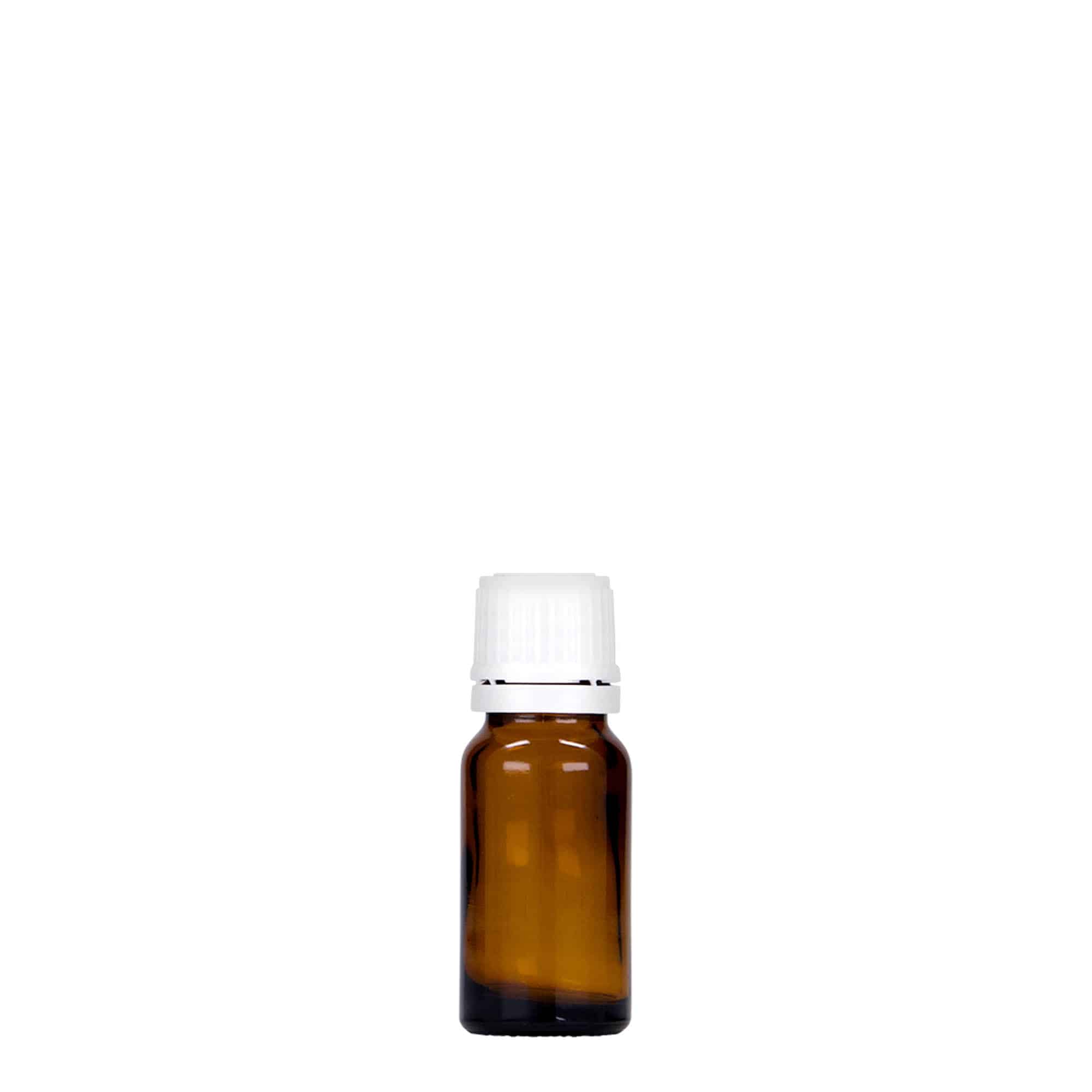 10 ml frasco medicinal, vidrio, marrón, boca: DIN 18