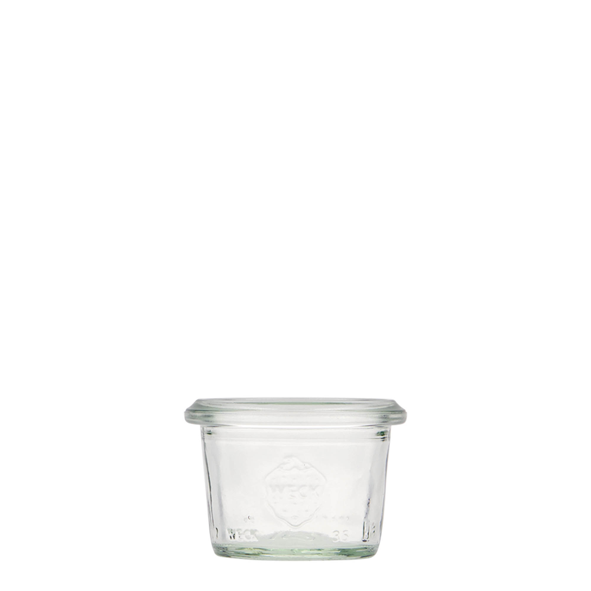 35 ml tarro WECK con cierre, boca: borde redondo 35 ml tarro WECK con cierre, boca: borde redondo