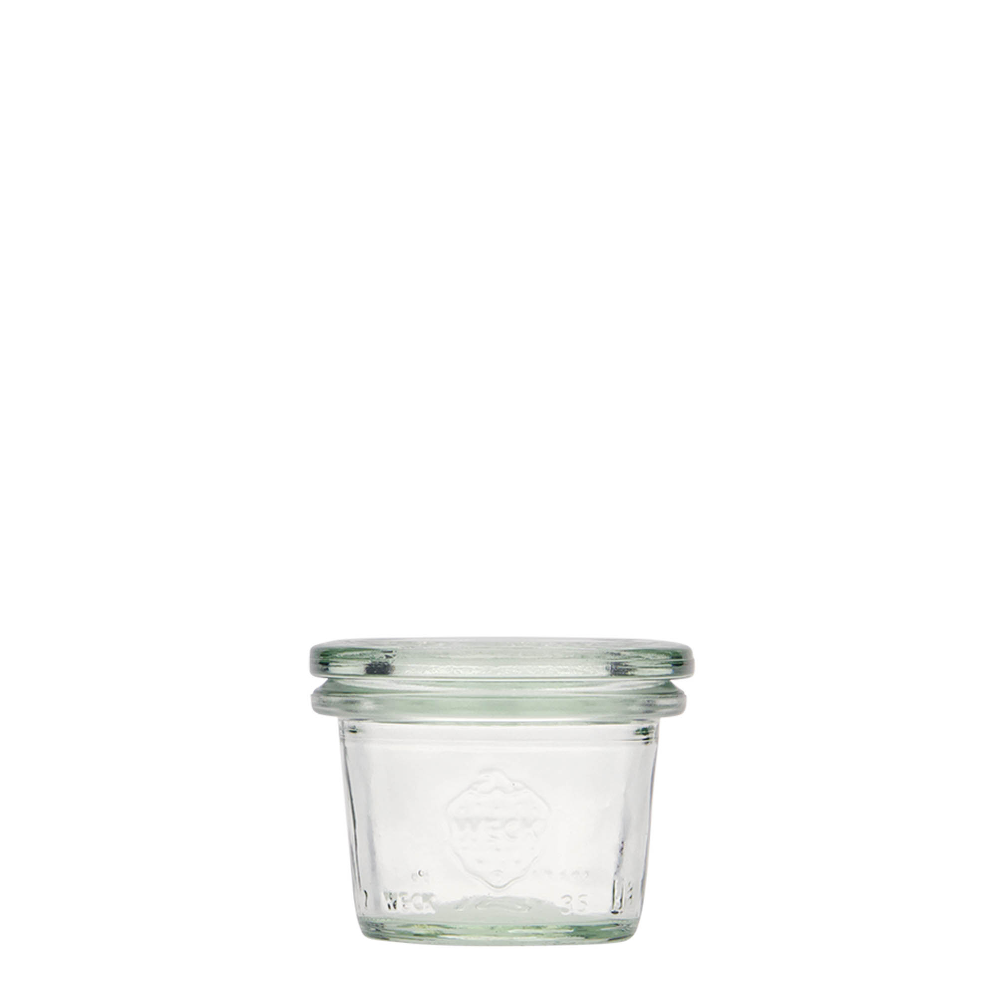 35 ml tarro WECK con cierre, boca: borde redondo 35 ml tarro WECK con cierre, boca: borde redondo