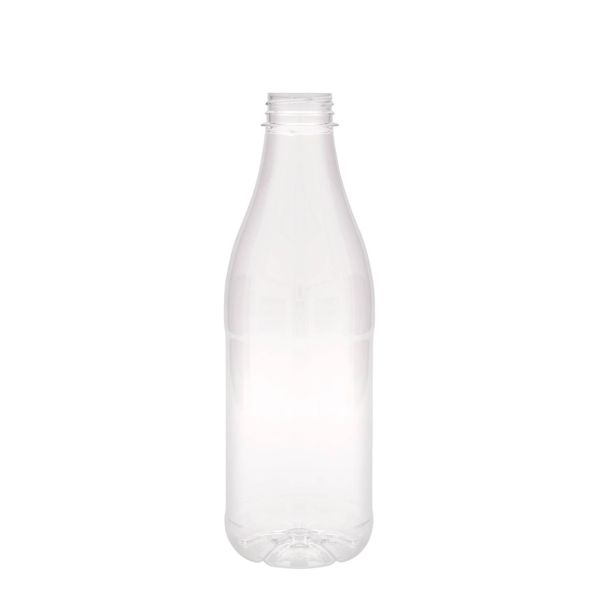 Botella PET de 1.000 ml «Milk and Juice», plástico, boca: 38 mm