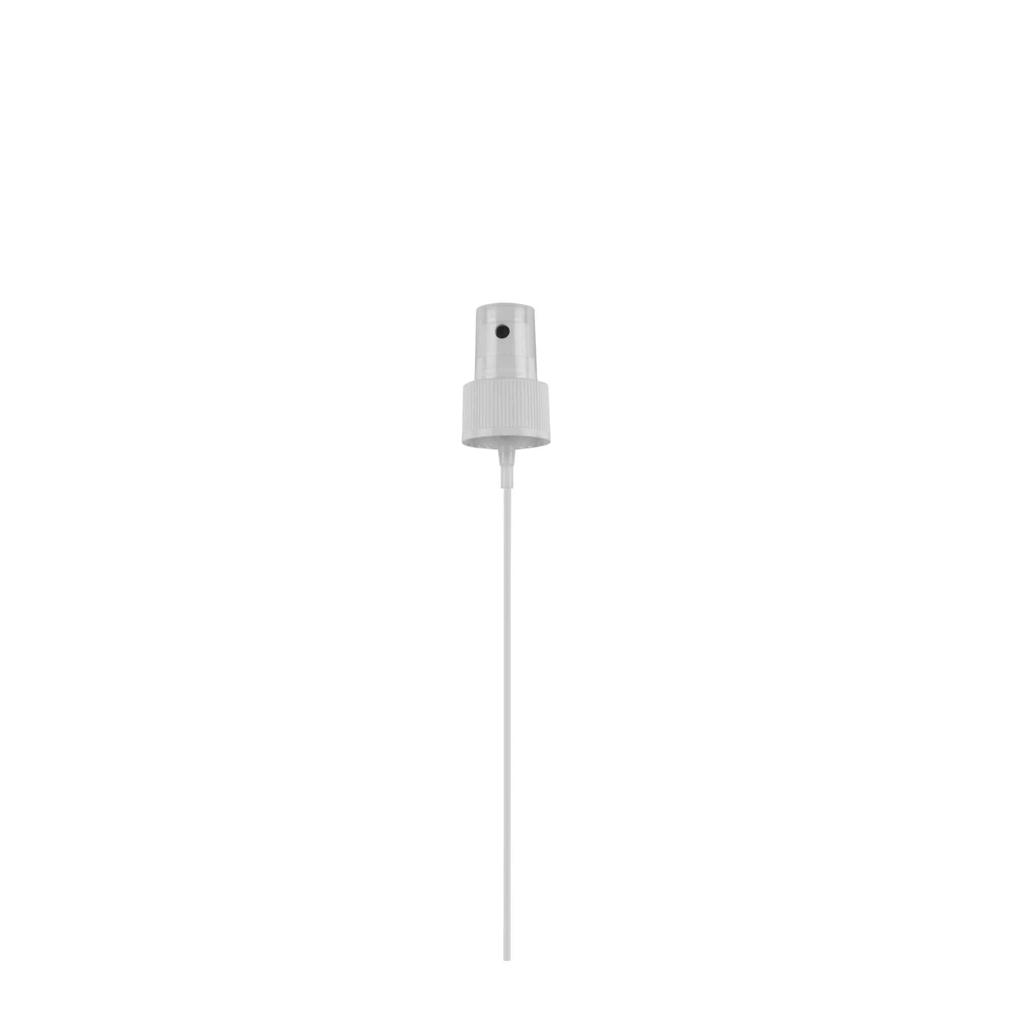Tapón de rosca con pulverizador, plástico de PP, blanco, para boca: GPI 24/410