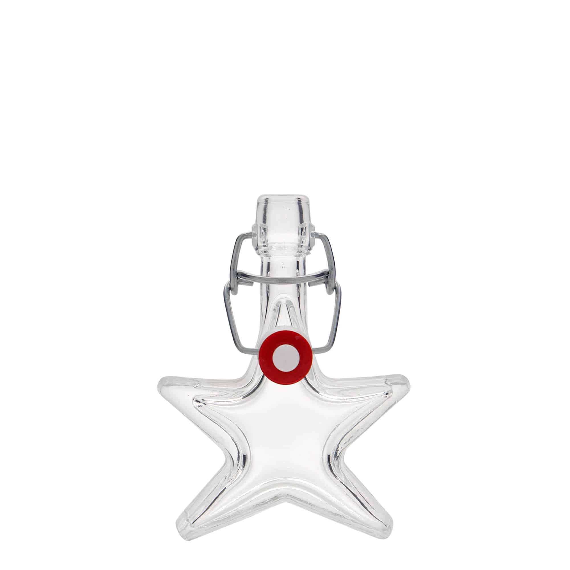 Botella de vidrio 'Estrella' de 40 ml, boca: tapón mecánico Botella de vidrio 'Estrella' de 40 ml, boca: tapón mecánico