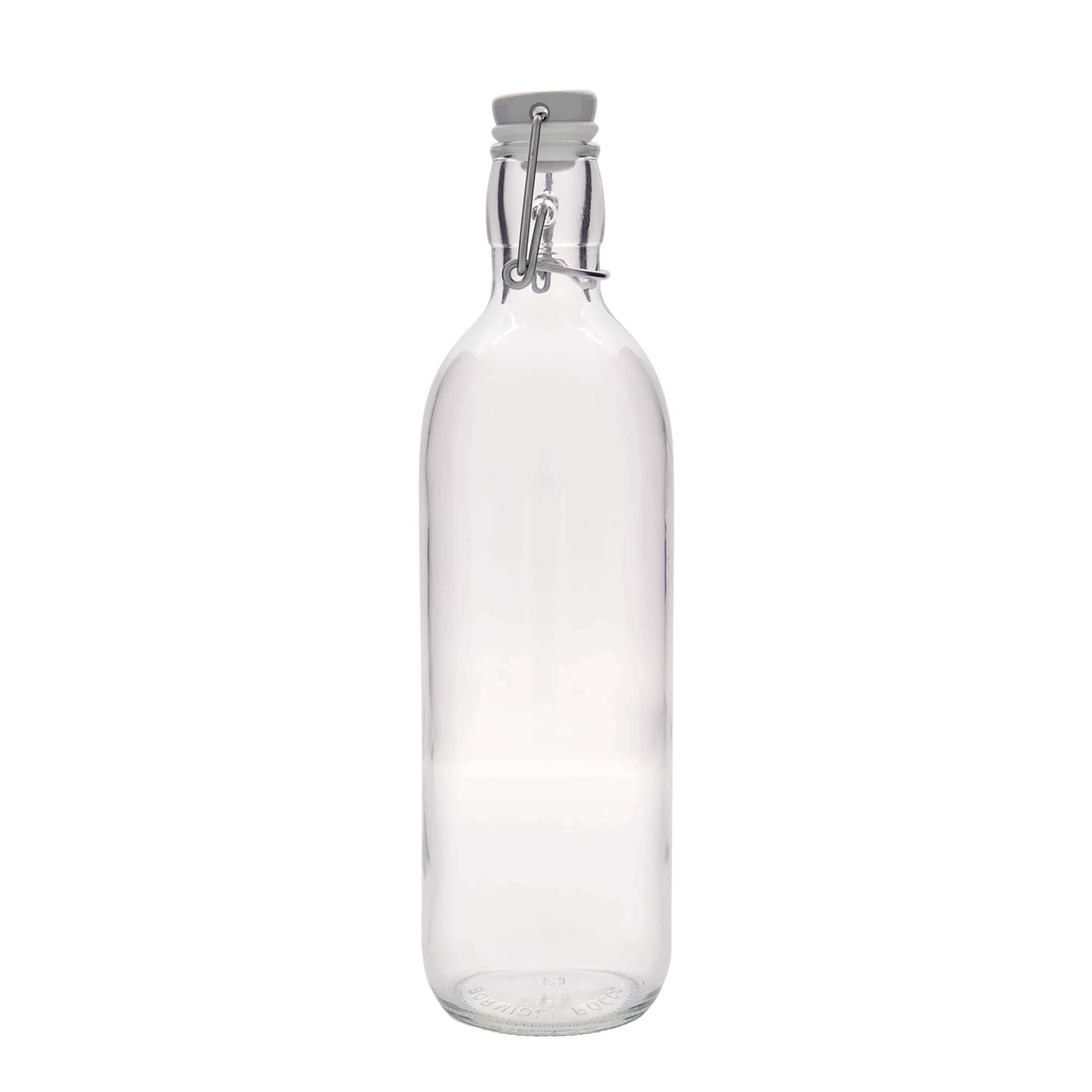 Botella de vidrio de 1.000 ml 'Emilia', boca: cierre de palanca