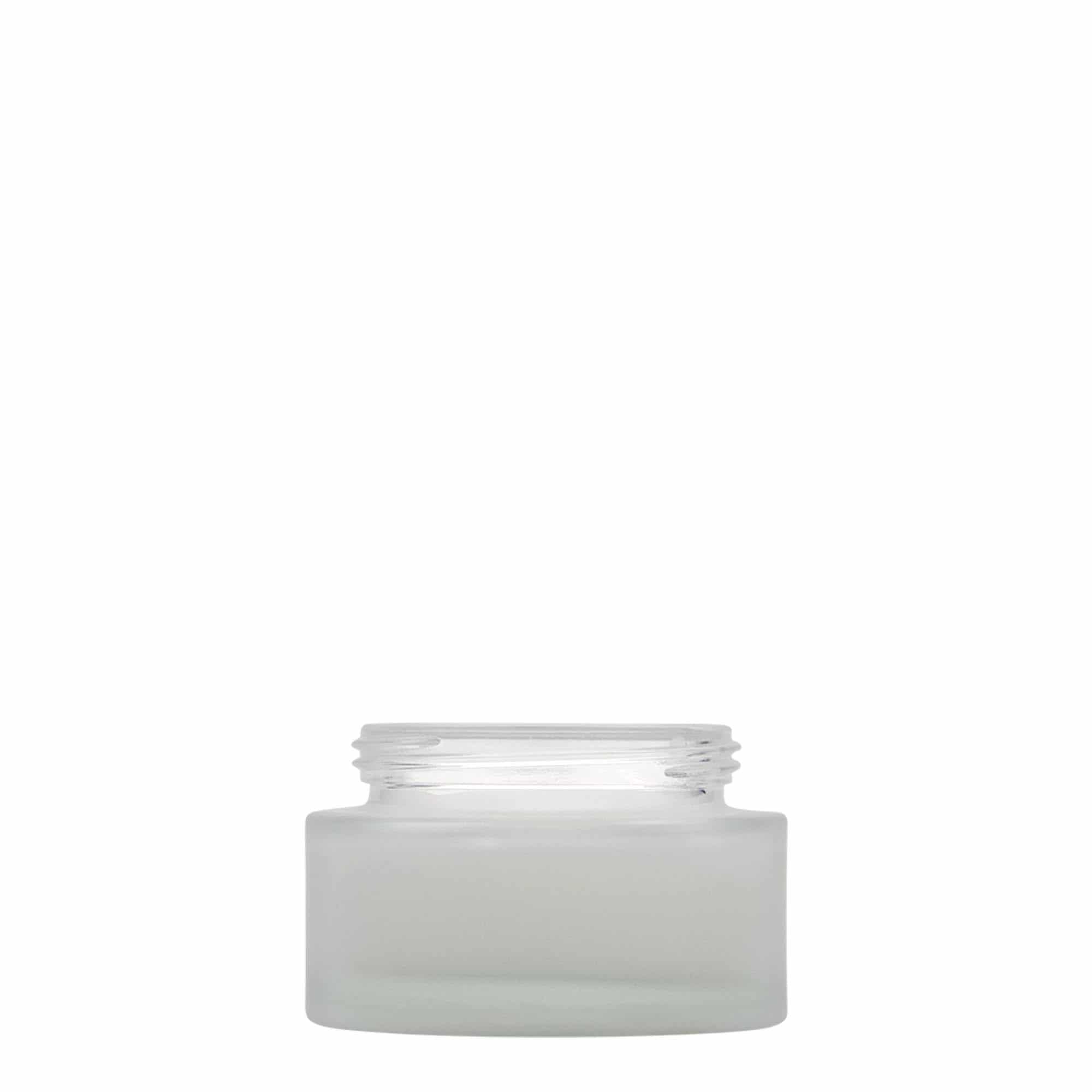 Bote 'Platin Edition' de 50 ml, vidrio, efecto helado, boca: tapón de rosca