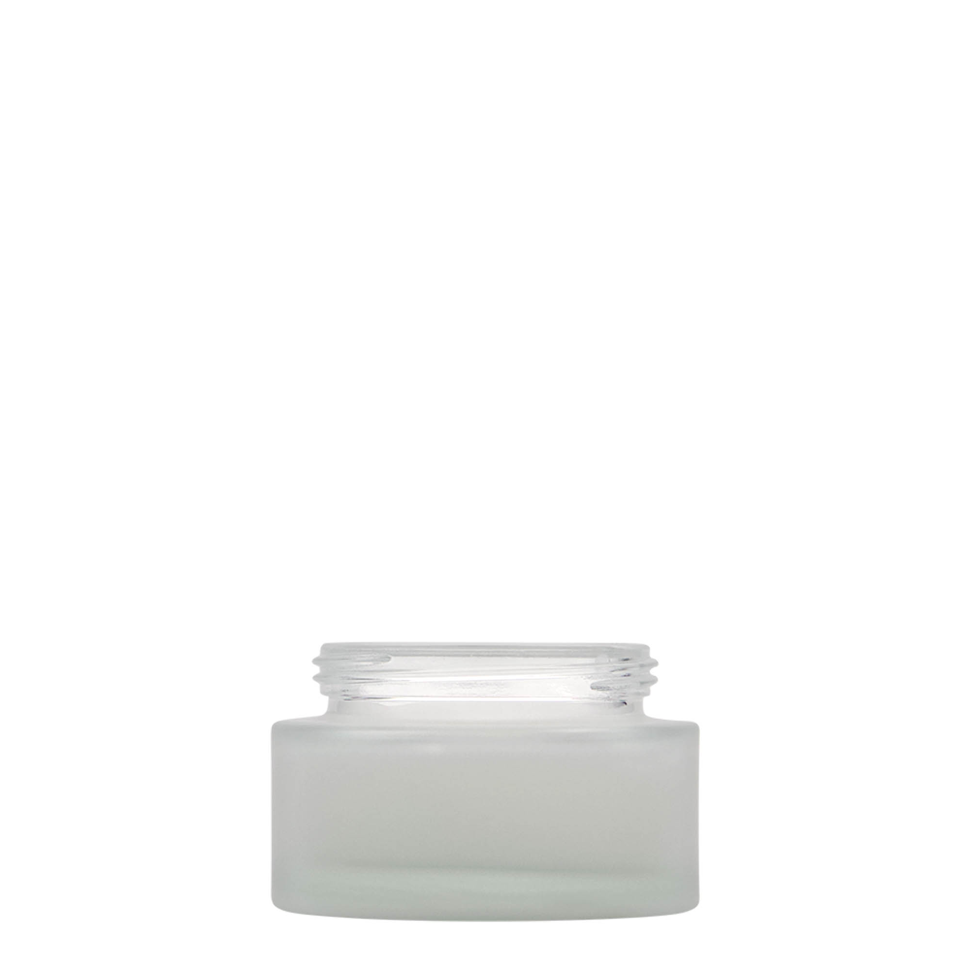 50 ml tarro 'Edición Platino', vidrio, esmerilado, boca: cierre de rosca