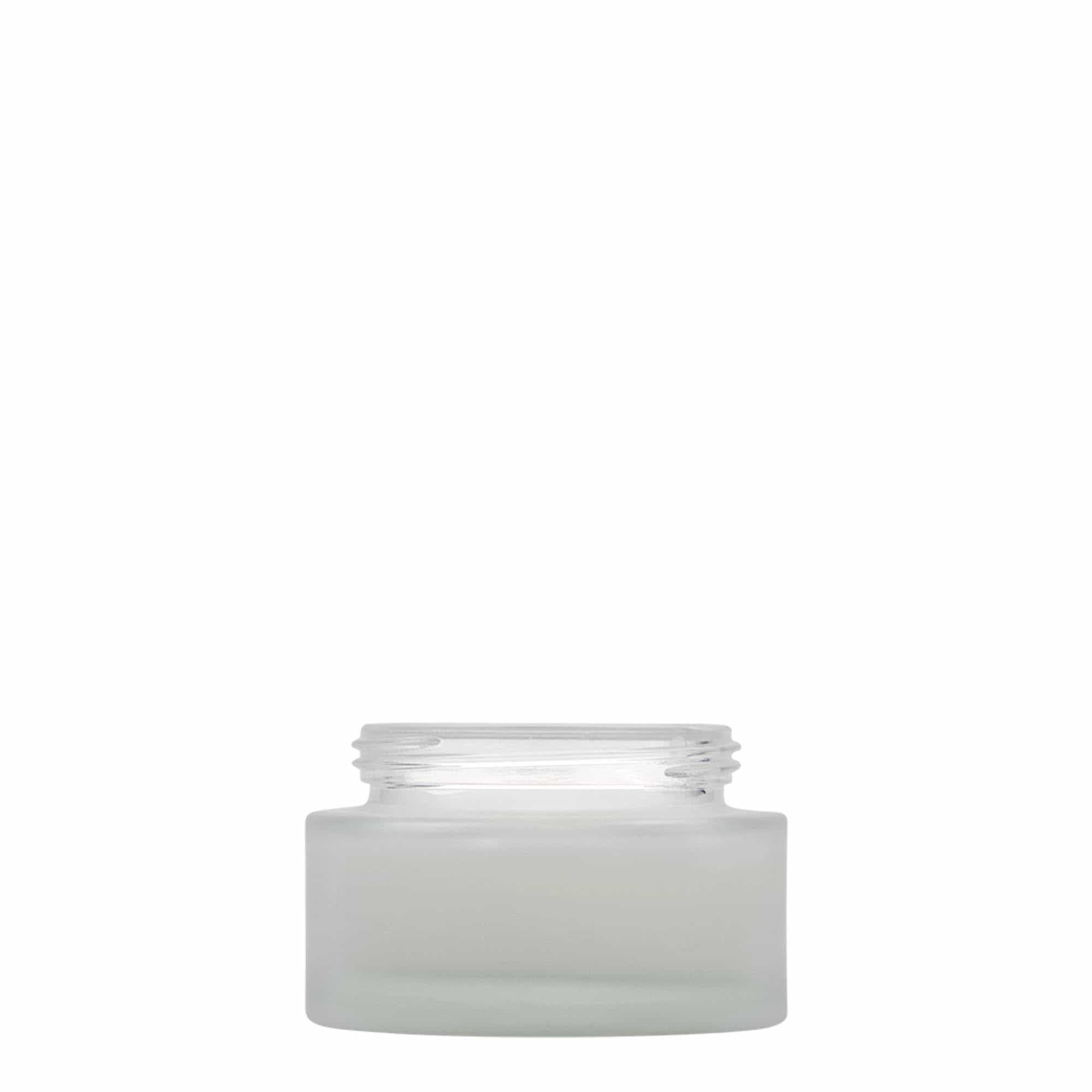 50 ml tarro «Edición Platino», vidrio, esmerilado, boca: cierre de rosca