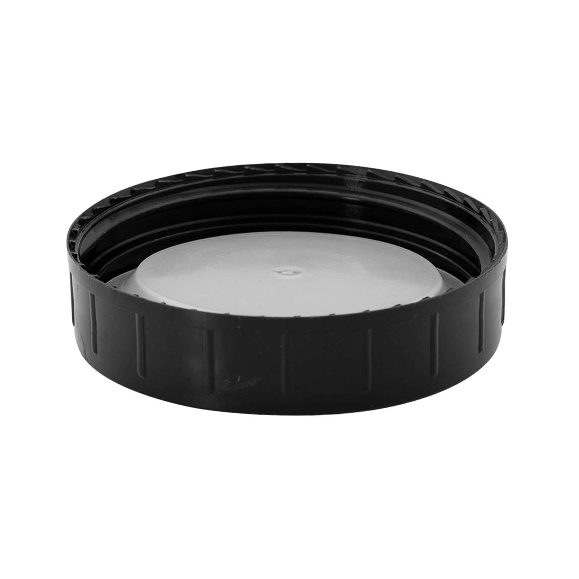Tapa roscada, plástico PP, negro, para boquilla: DIN 68