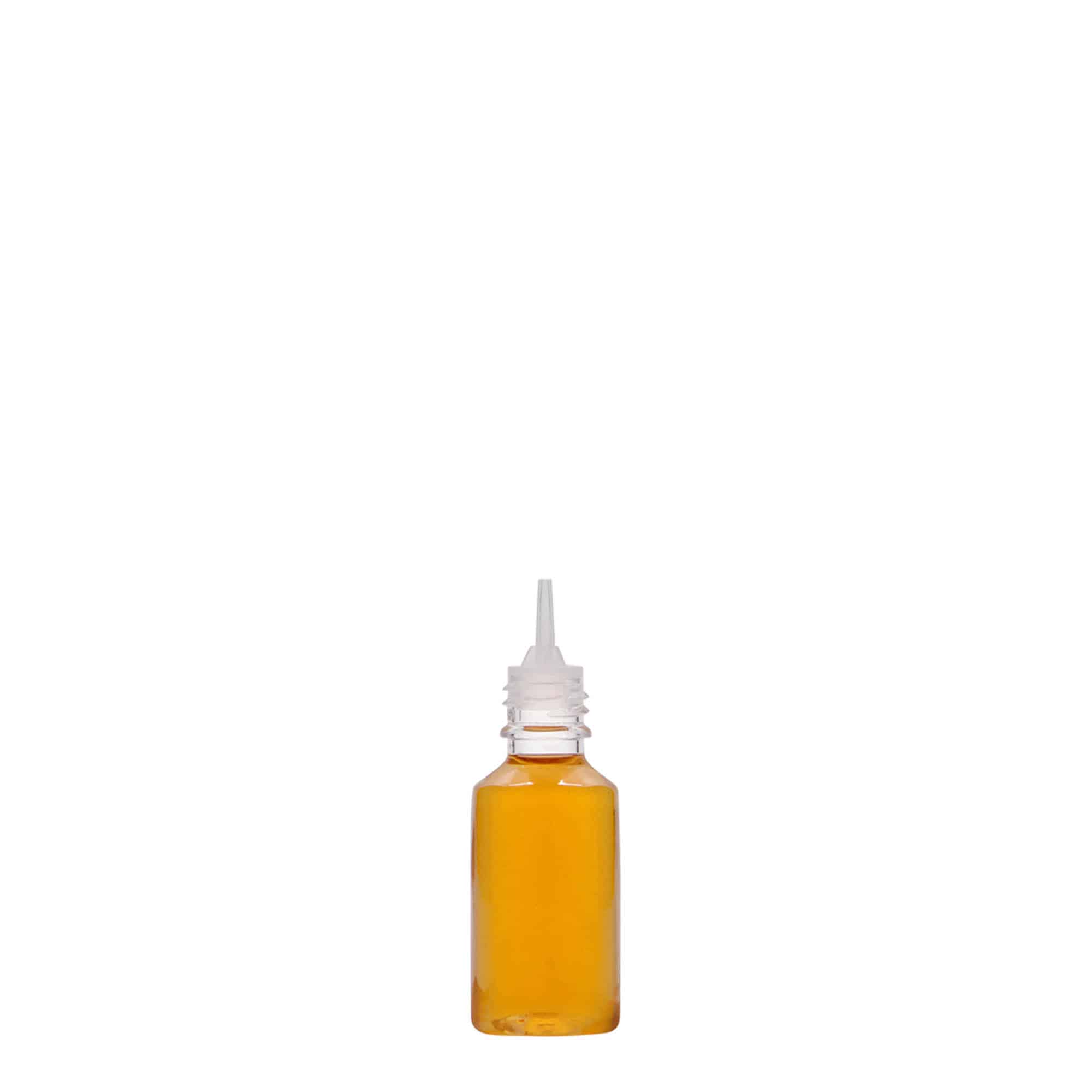 Botella de PET 'E-Liquid' de 10 ml con garantía de calidad y seguro a prueba de niños, plástico, boca: tapón de rosca