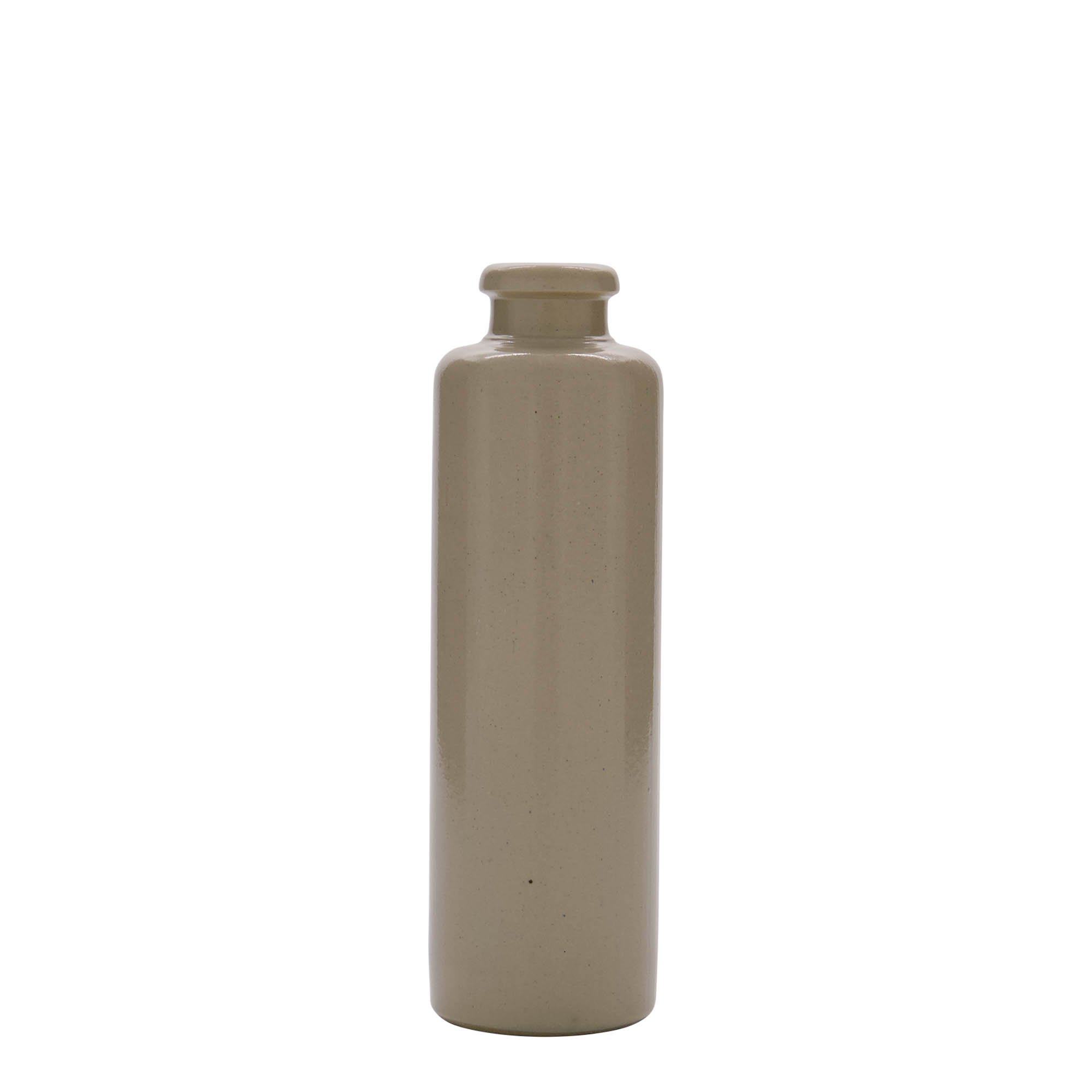 Jarra de barro de 200 ml, gres, beige, boca: corcho