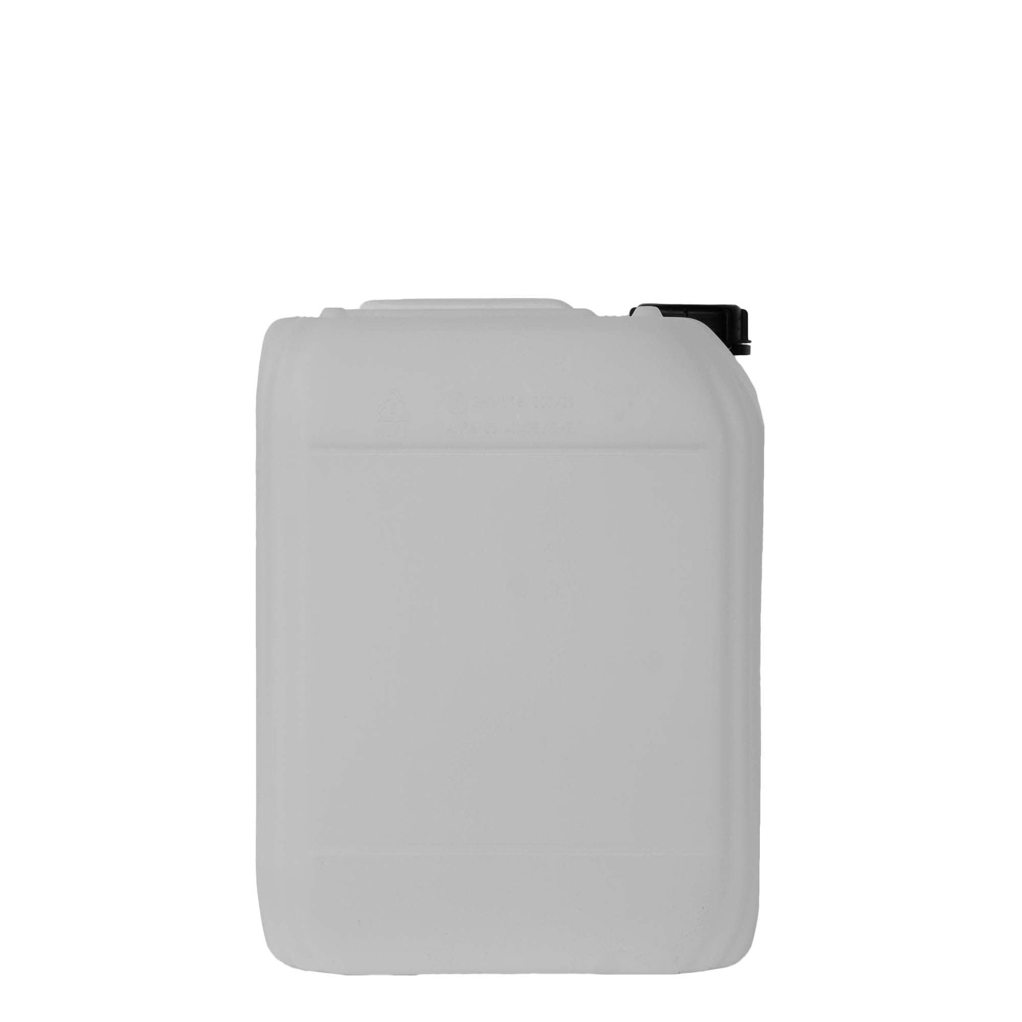 Bidón de 20 l, rectangular, plástico HDPE, natural, boca: ND 60