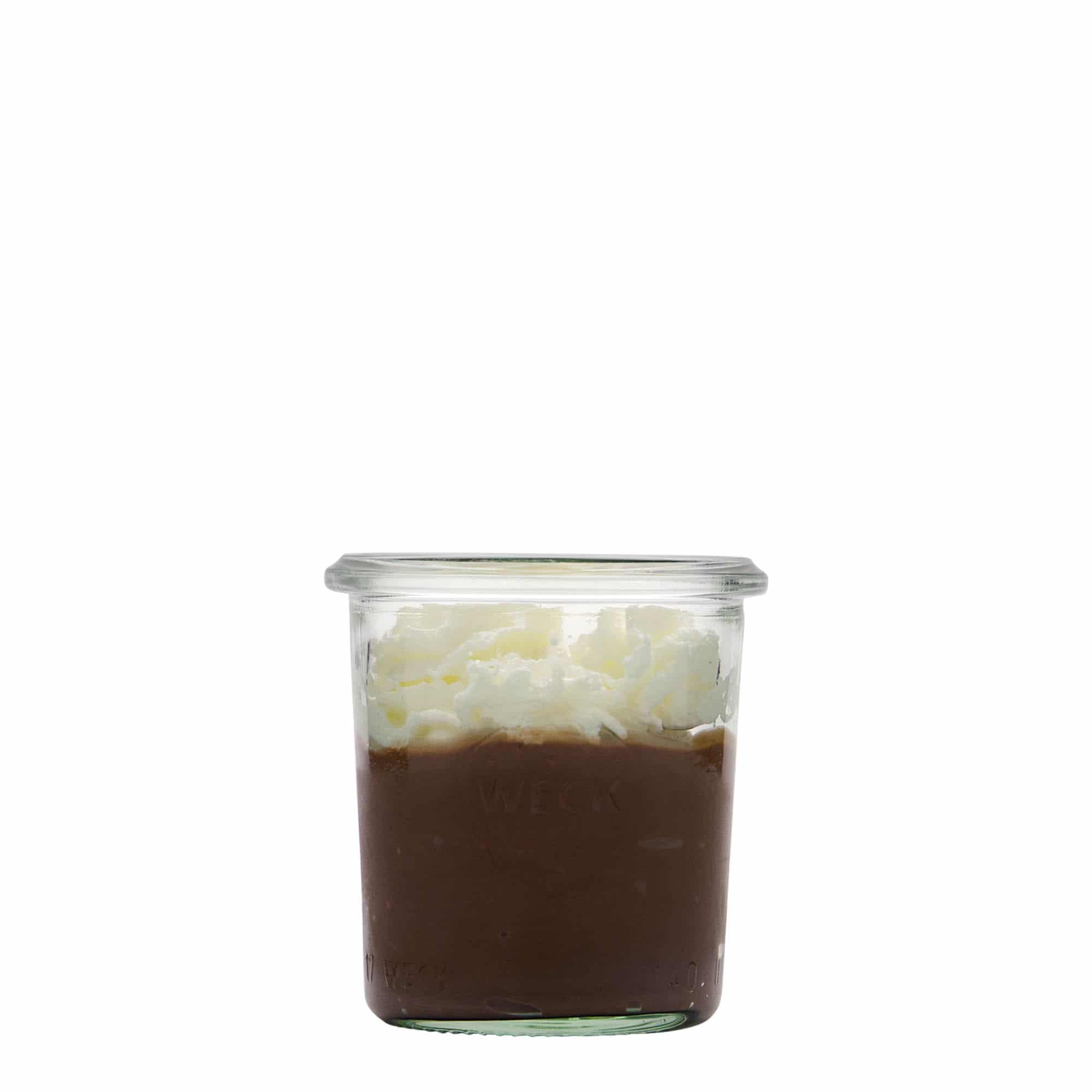 Tarro de vidrio cilíndrico WECK de 140 ml, boca: borde redondo