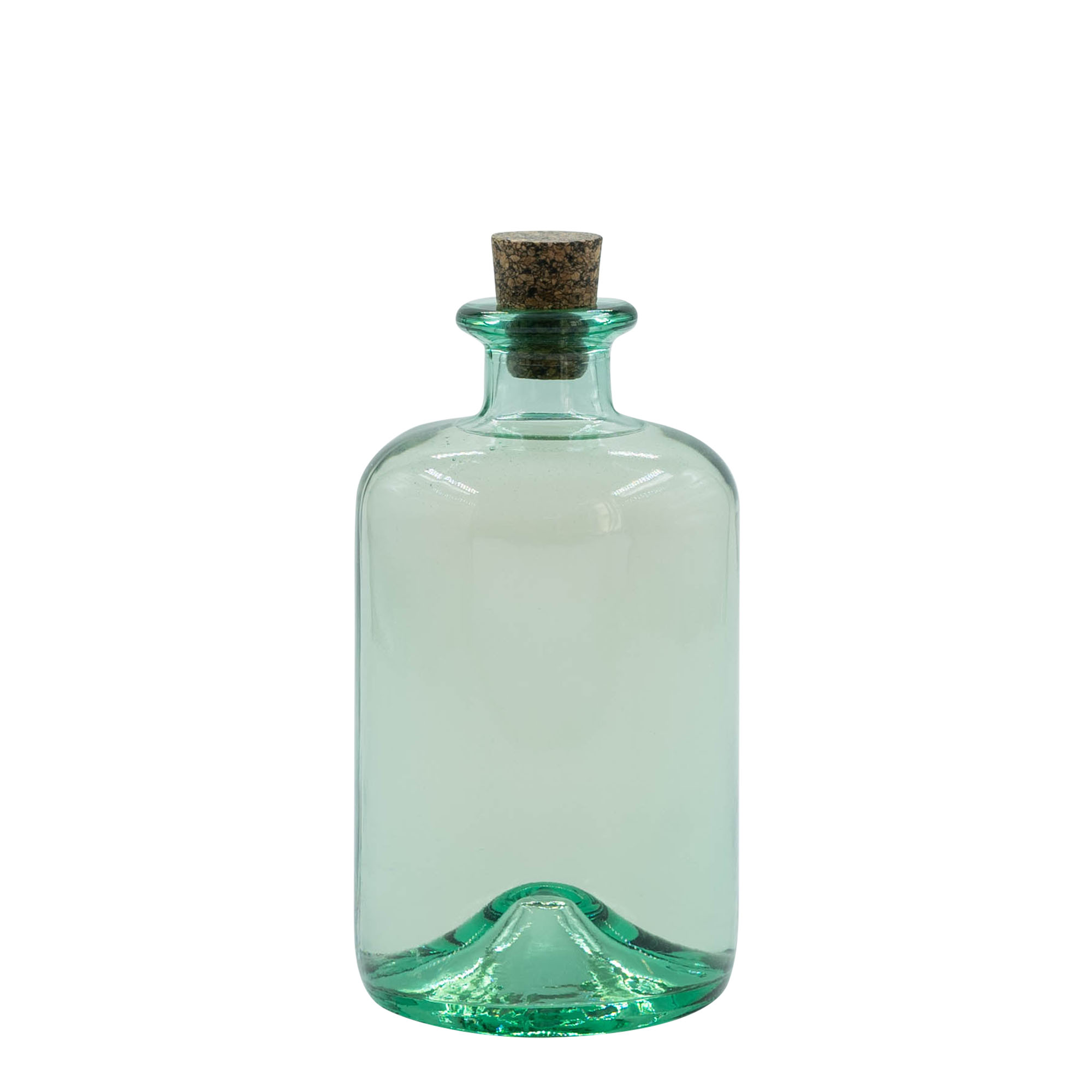 Botella de vidrio de 500 ml 'Pharma', boca: corcho