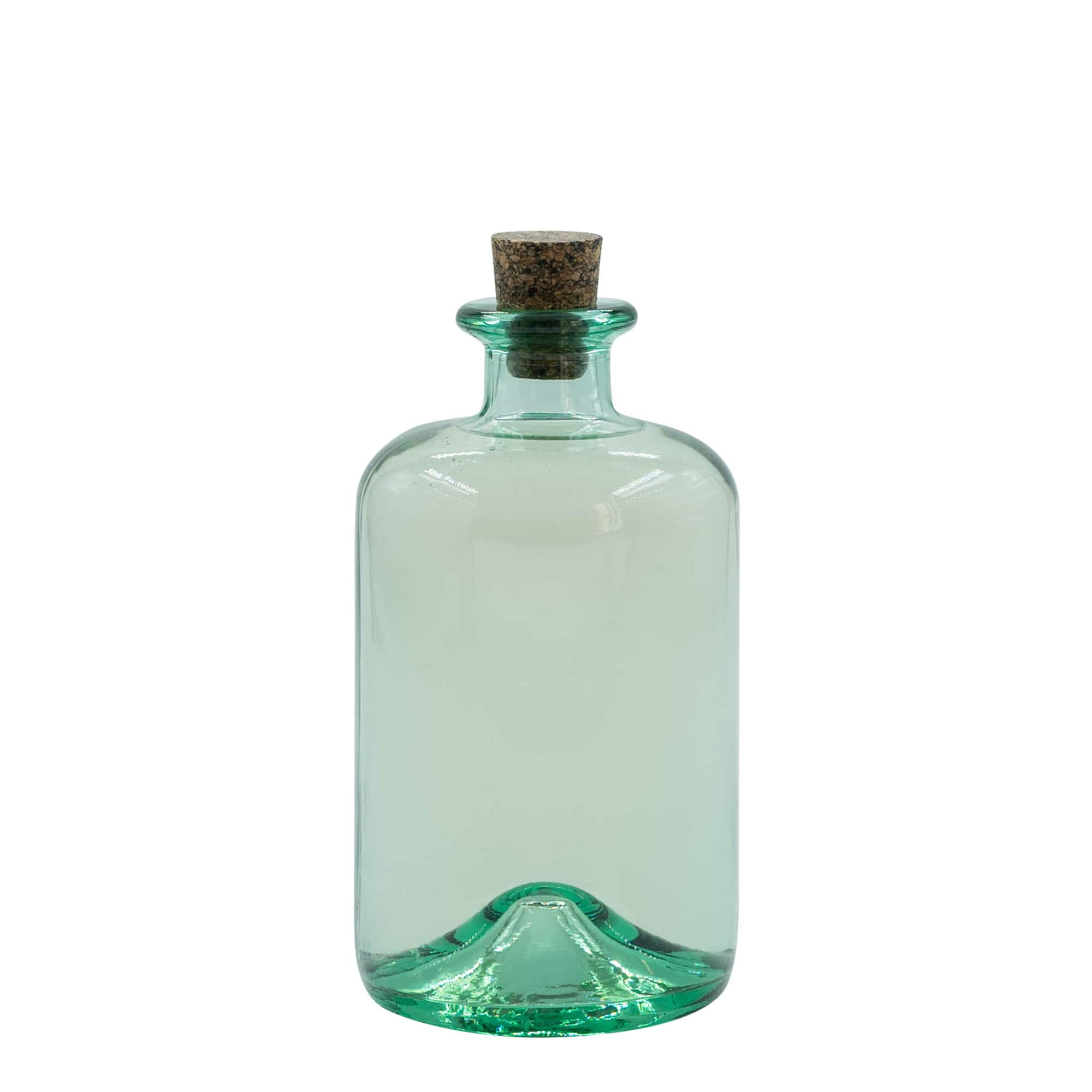 Botella de vidrio de 500 ml 'Pharma', boca: corcho