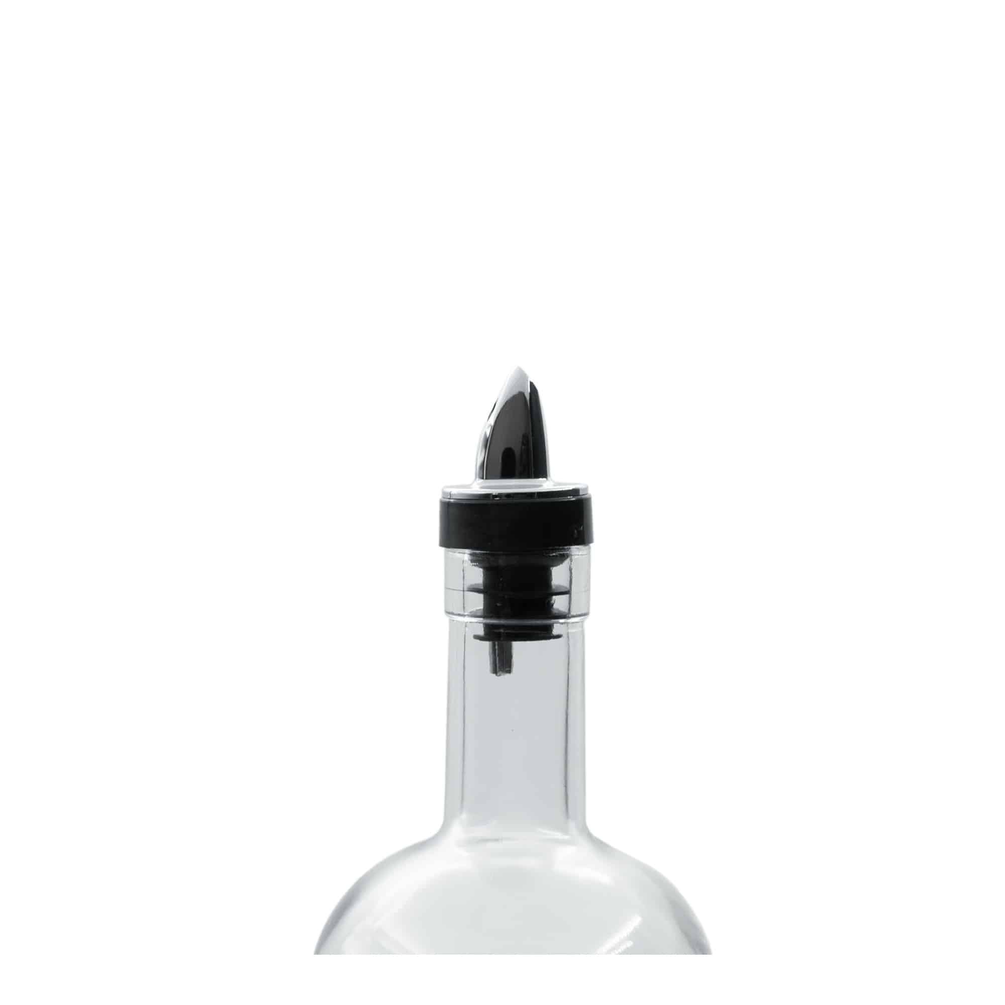 Vertedor Jet Pour, plástico de PE, plateado