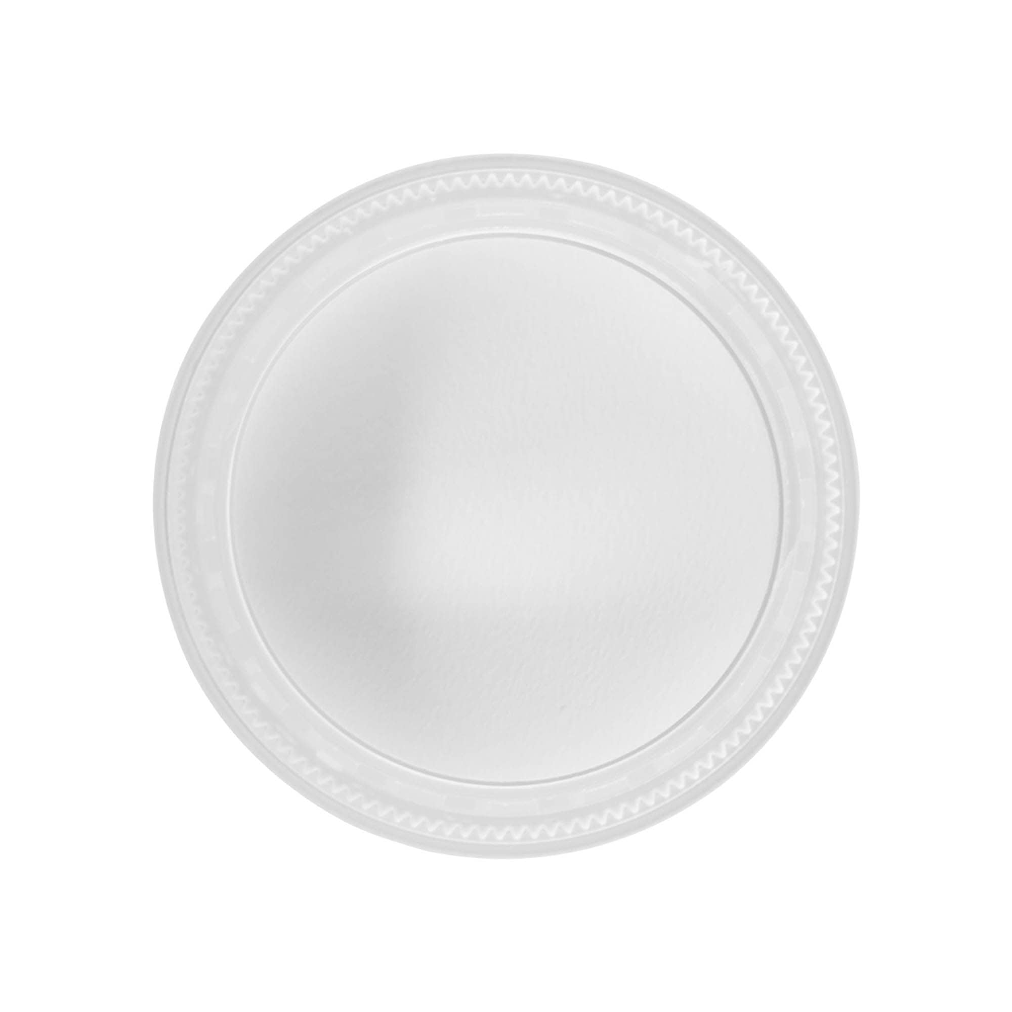 Tapa de rosca 'Edición Clear/Platin', plástico PP, blanca, para boca: 53/2P