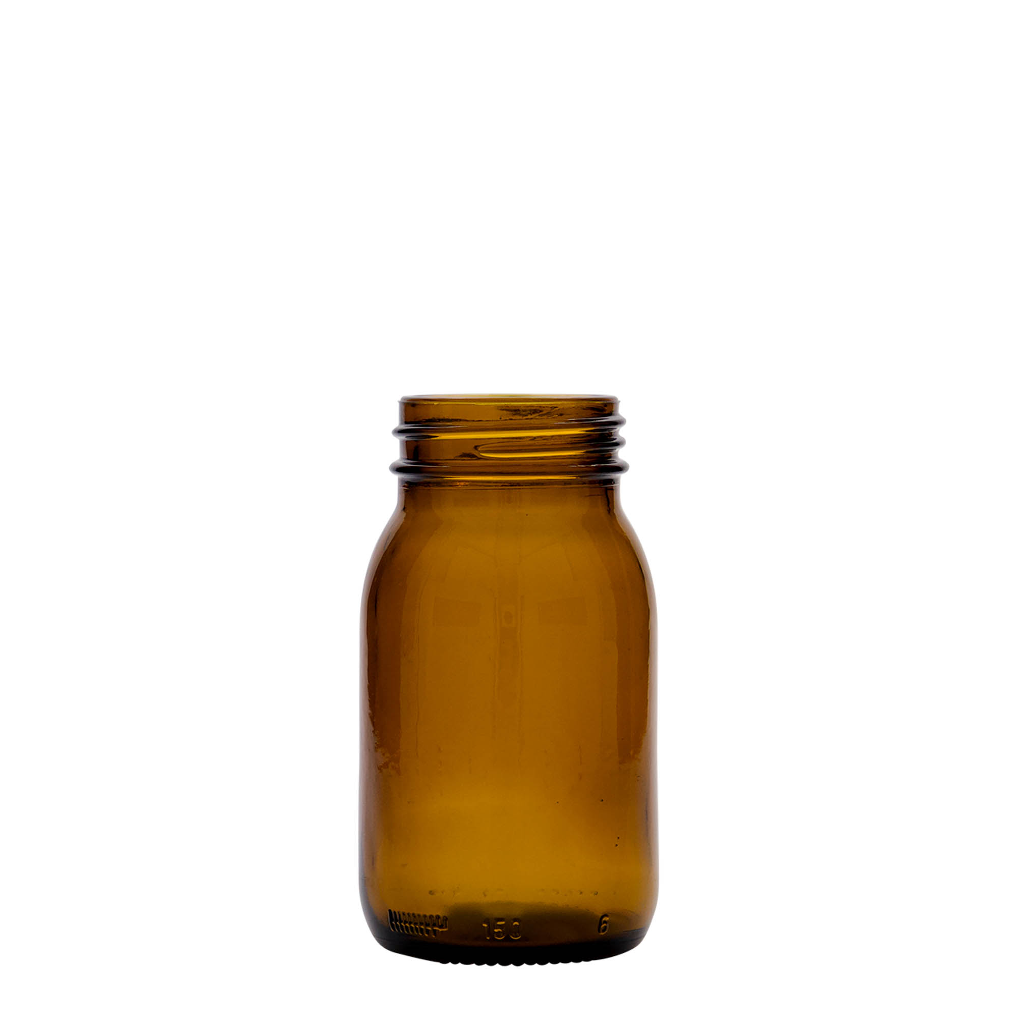 150 ml Frasco de cuello ancho, marrón, boca: DIN 45