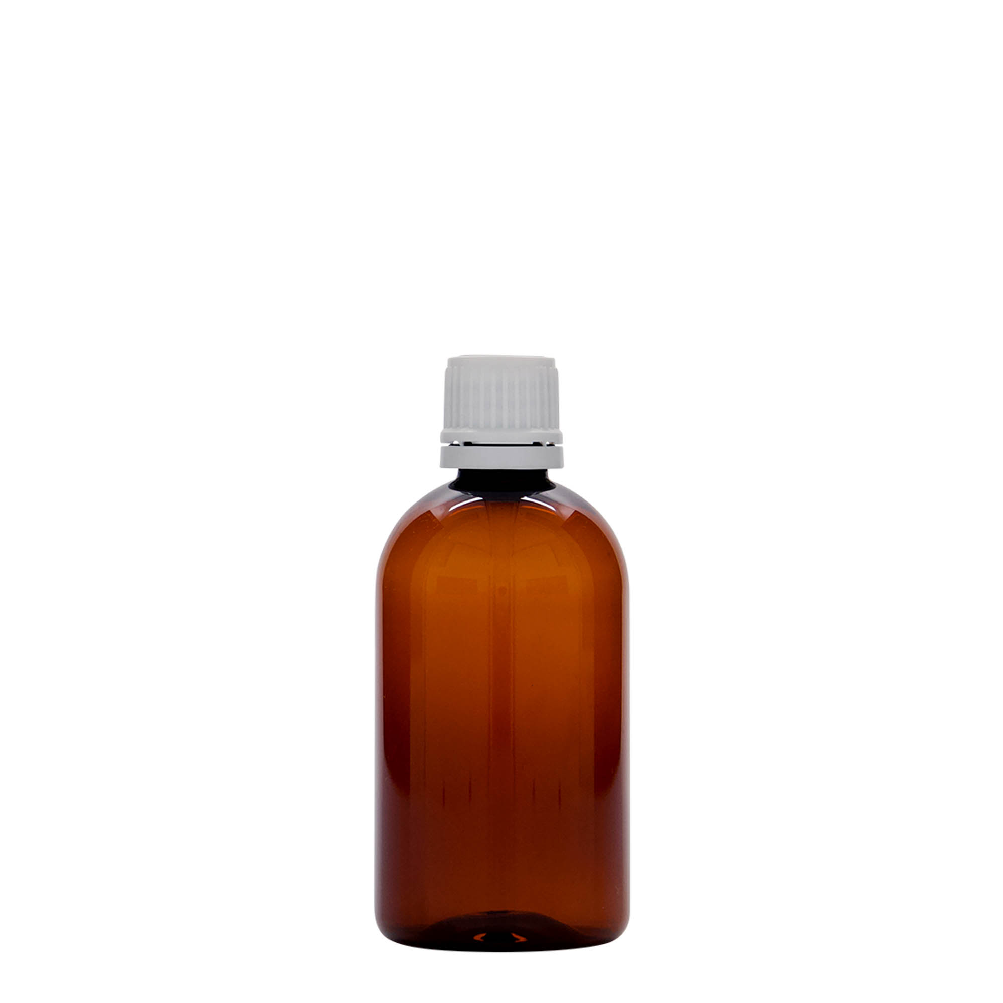 Botella médica PET de 100 ml 'Easy Living', marrón, plástico, boca: DIN 18 Botella médica PET de 100 ml 'Easy Living', marrón, plástico, boca: DIN 18