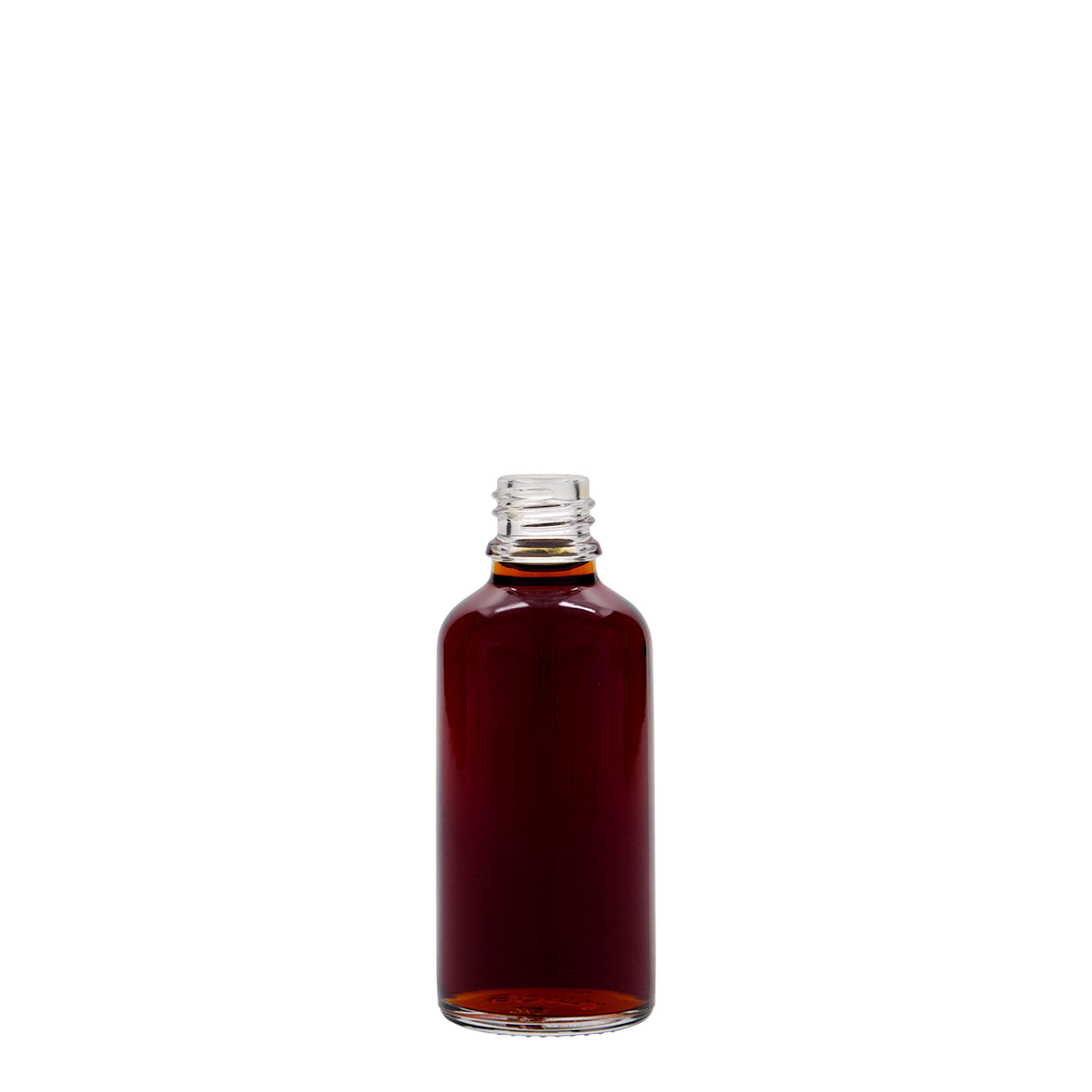 50 ml frasco medicinal, vidrio, boca: DIN 18