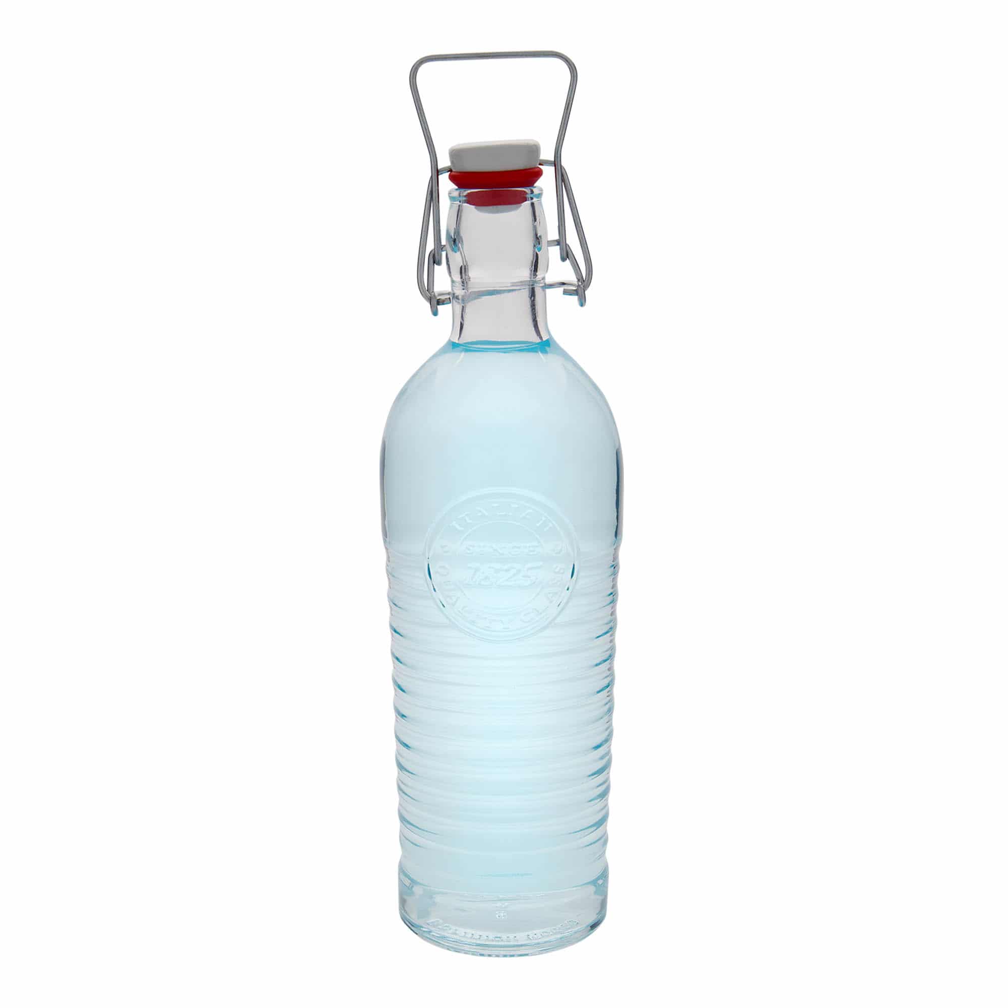 Botella de vidrio 'Officina 1825' de 1200 ml, boca: tapón mecánico
