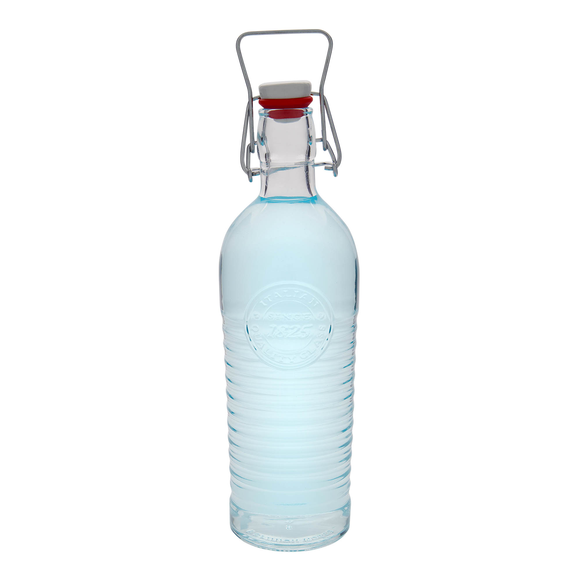 Botella de vidrio de 1.200 ml 'Officina 1825', boca: cierre de palanca