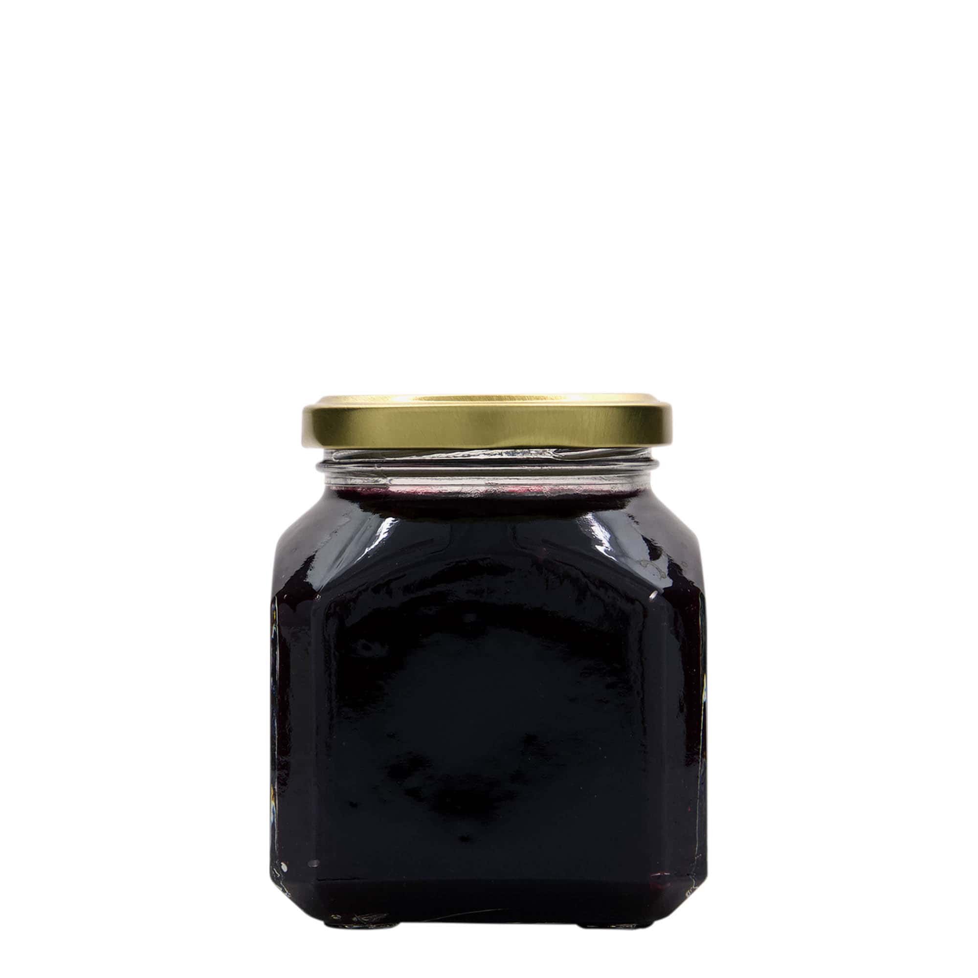 314 ml tarro cuadrado 'Milán', boca: Twist-Off (TO 63)