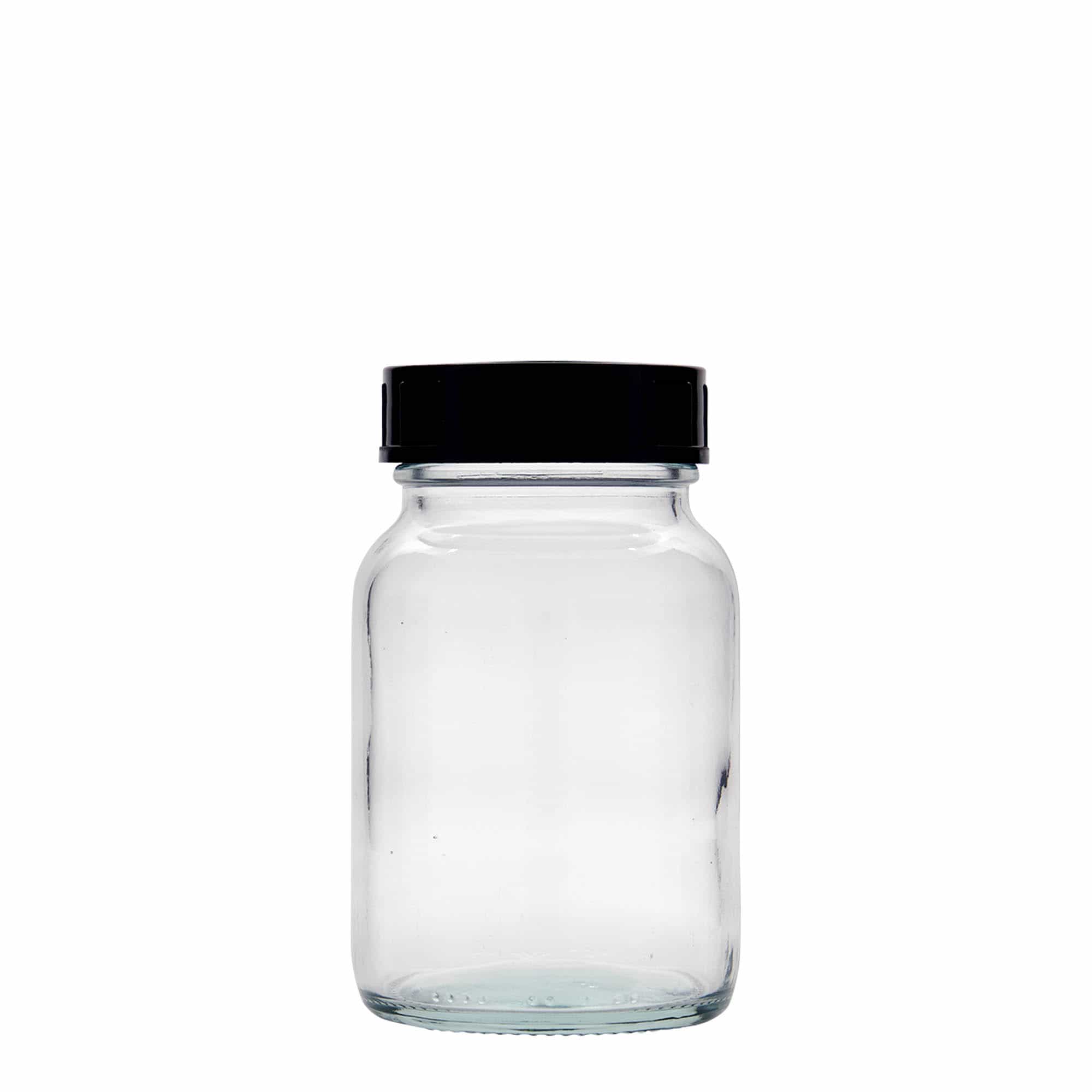 Tarro de boca ancha de 250 ml, boca: DIN 55