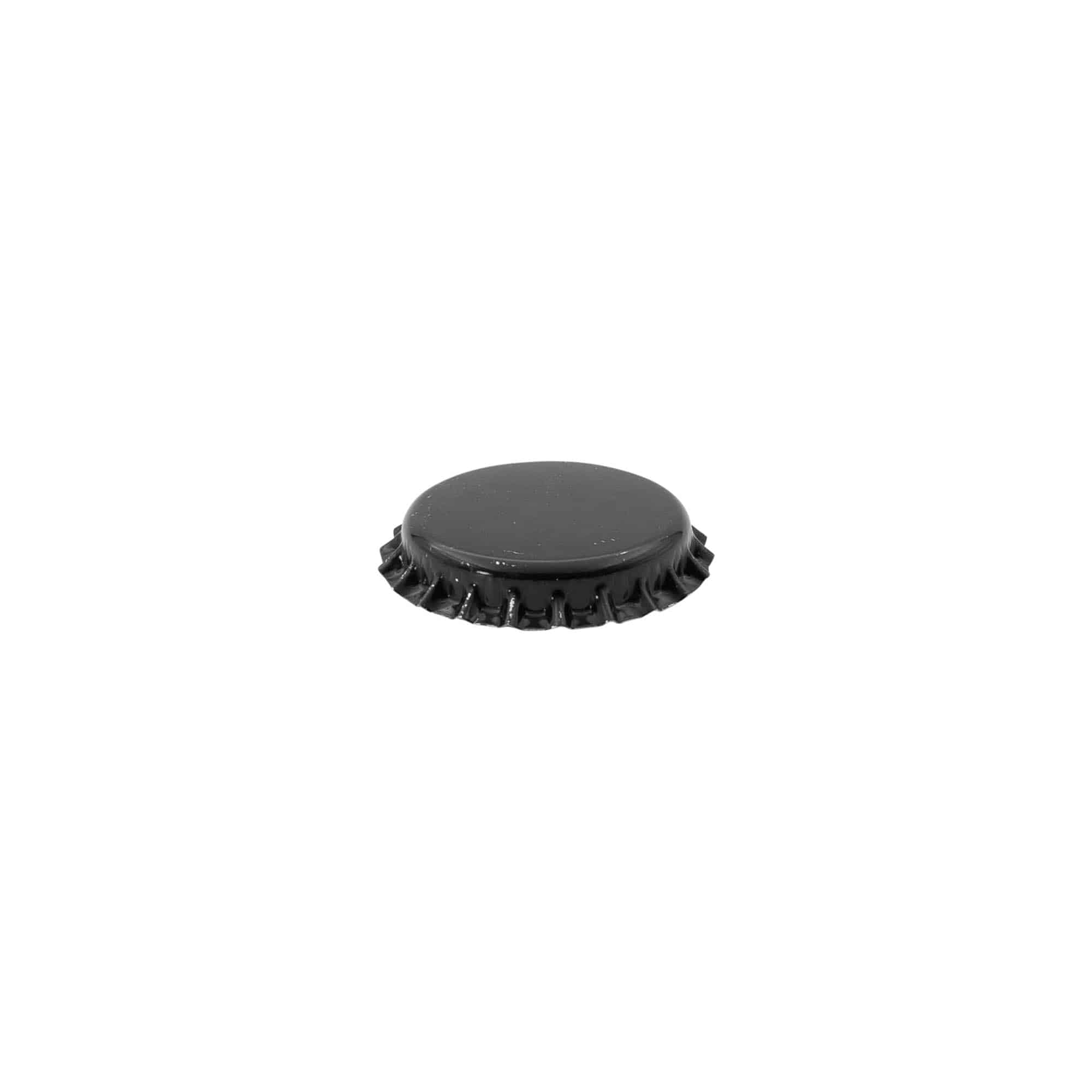 Chapas de botella de 26 mm, metal, negro