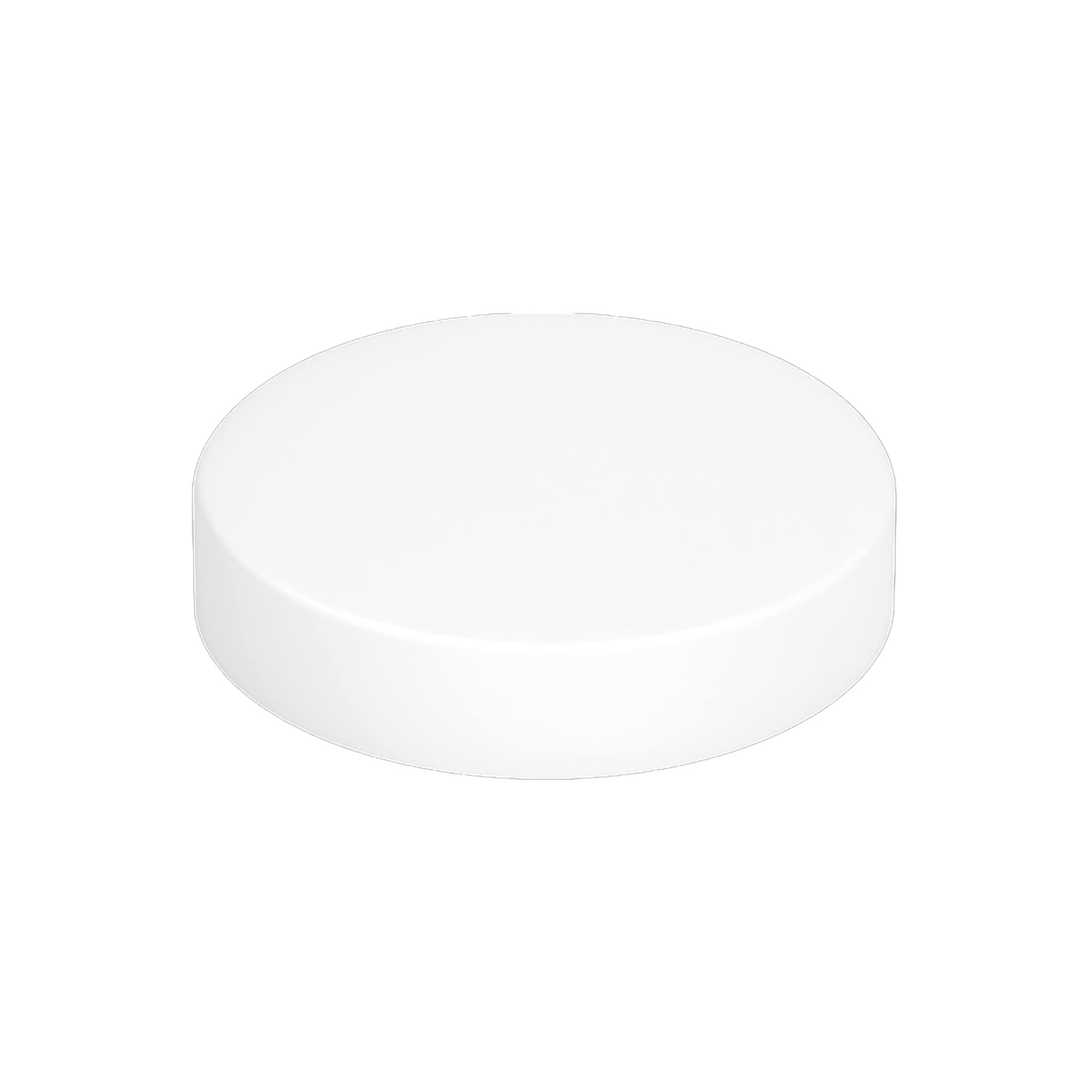 Tapa roscada para 120 ml 'Brown Line', plástico HPM, blanco