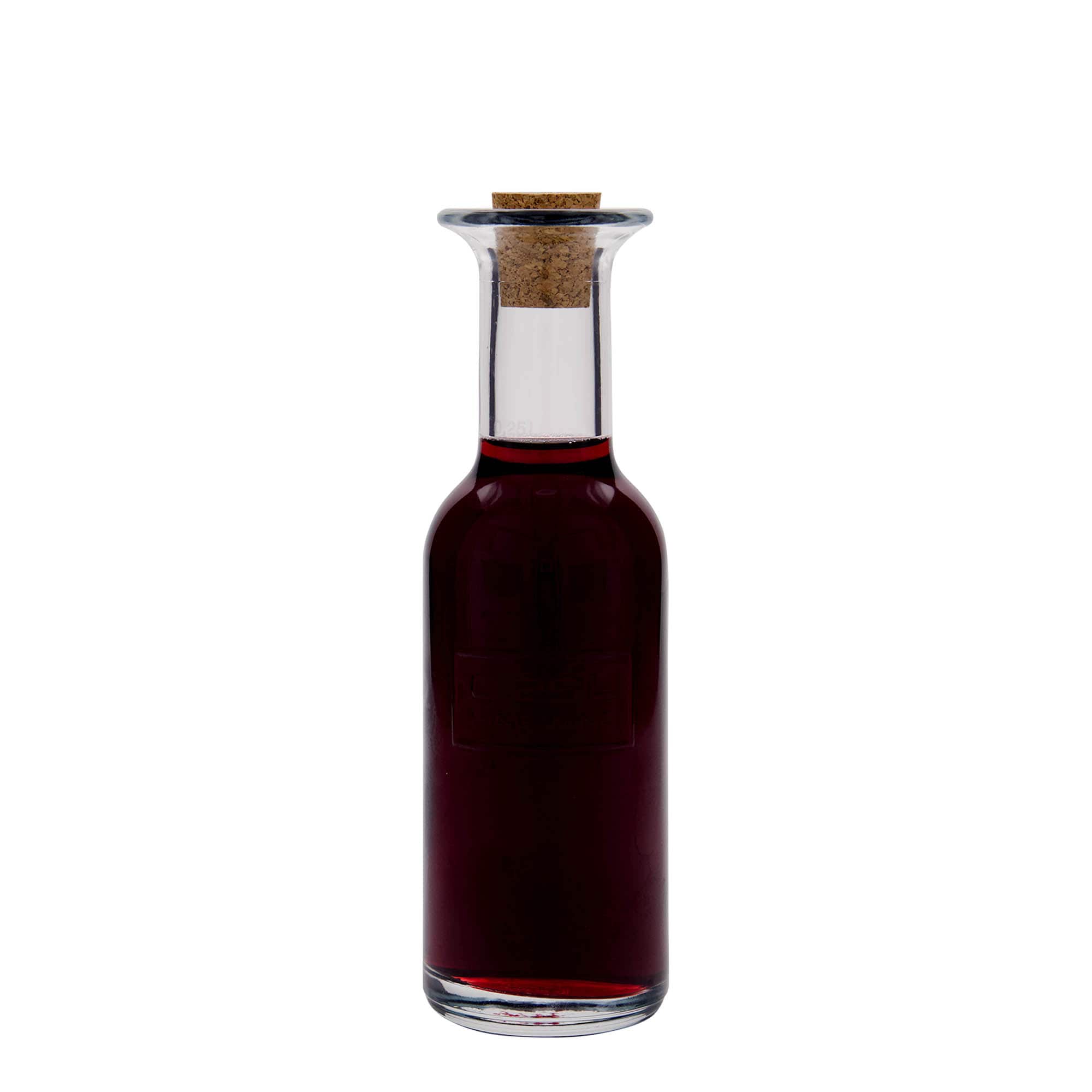 Botella de vidrio de 250 ml «Optima Fine Wine», boca: corcho