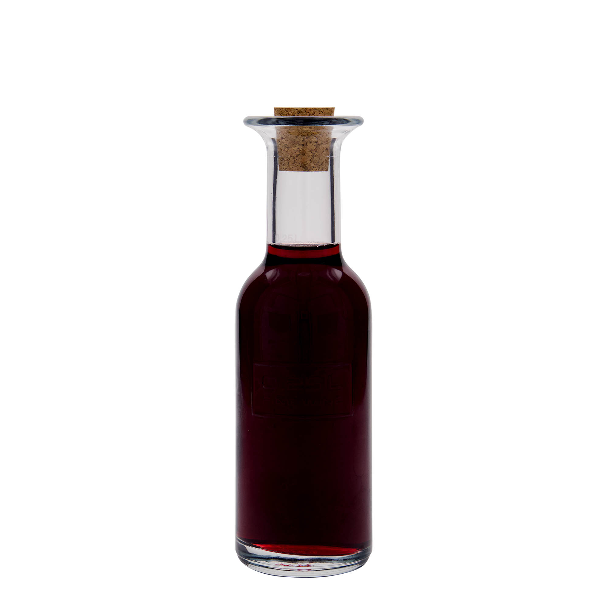 Botella de vidrio de 250 ml «Optima Fine Wine», boca: corcho